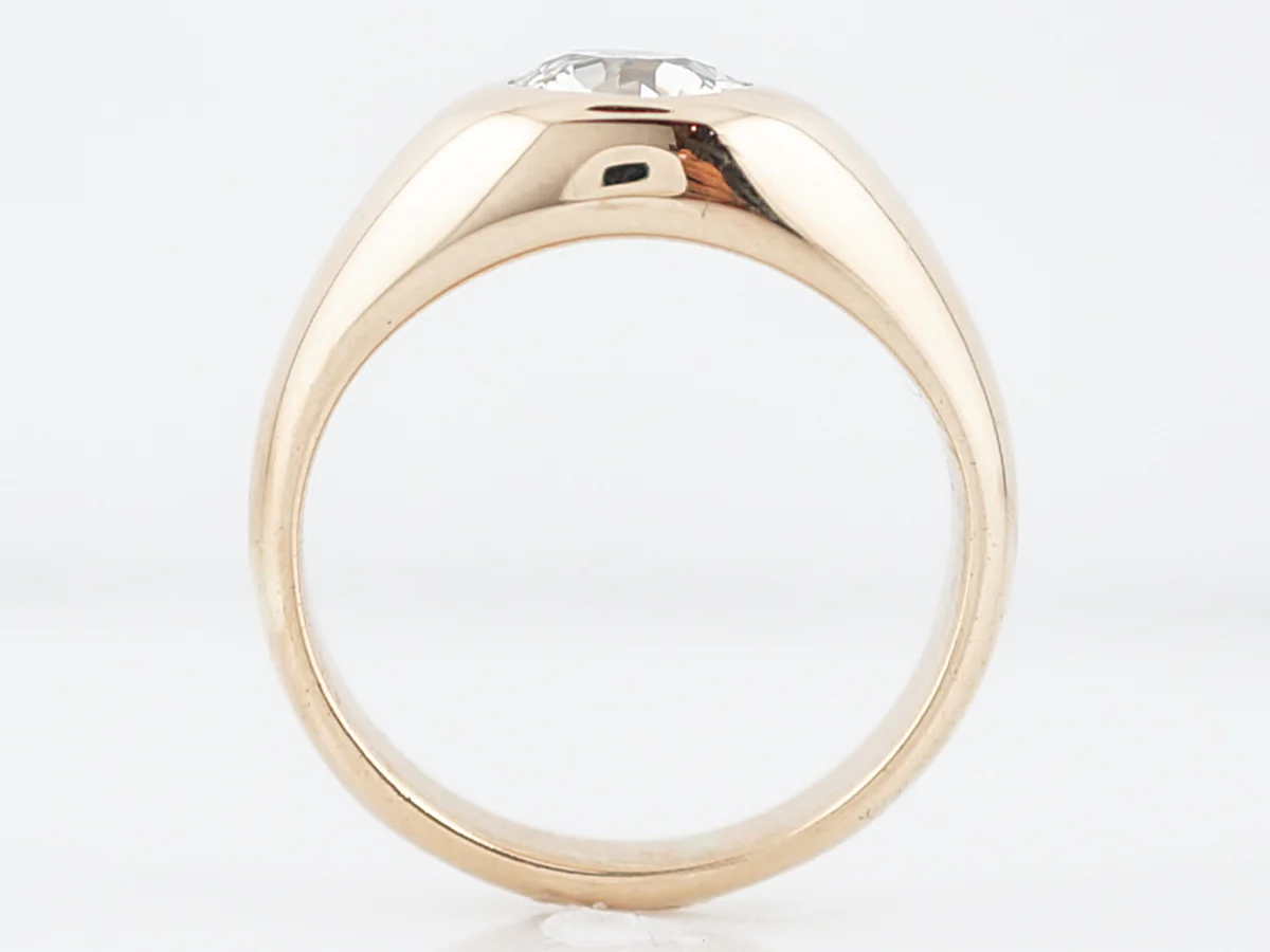 Victorian Solitaire Diamond Engagement Ring in 18k - Image 4