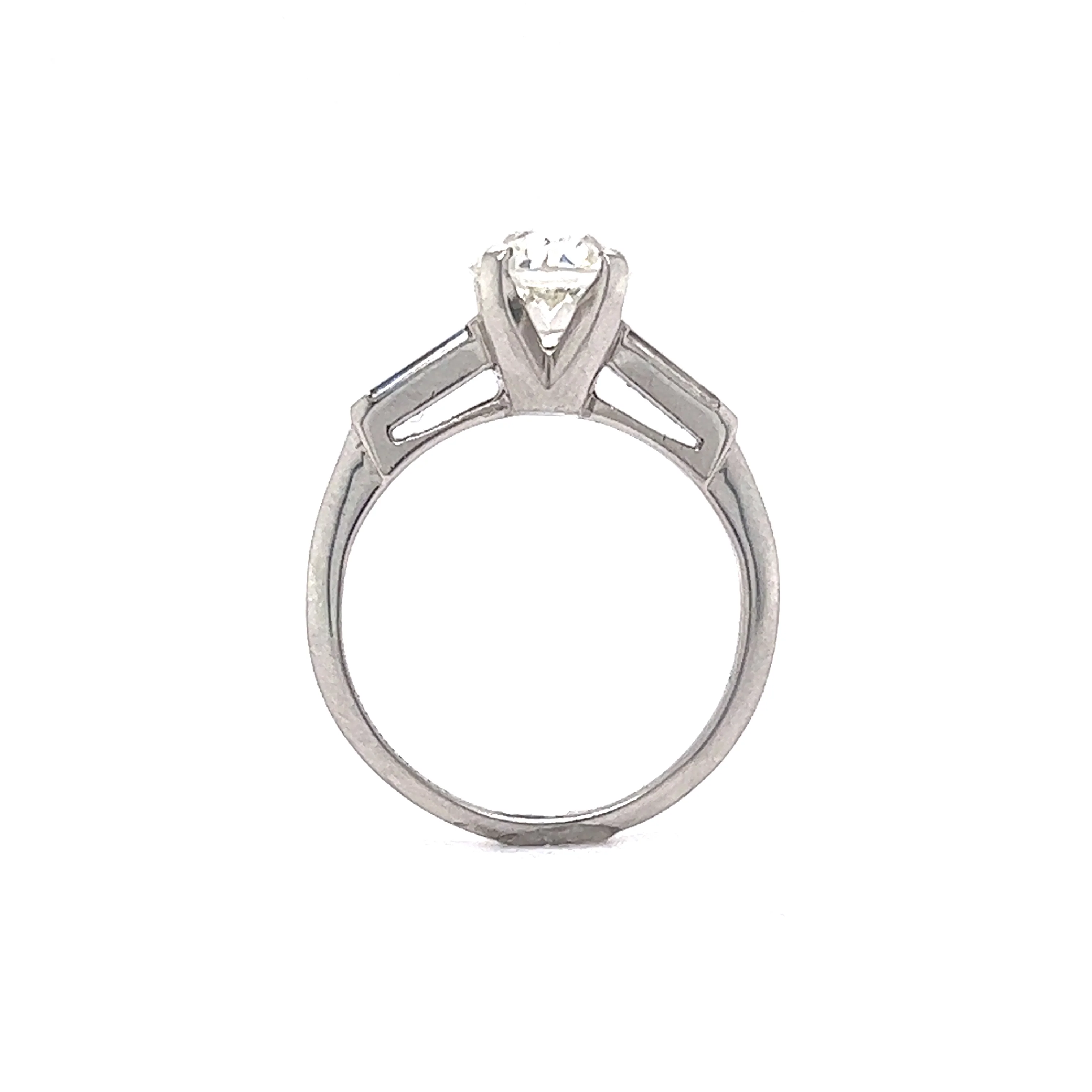 Vintage 1.25 Carat GIA Diamond Engagement Ring in Platinum - Image 4