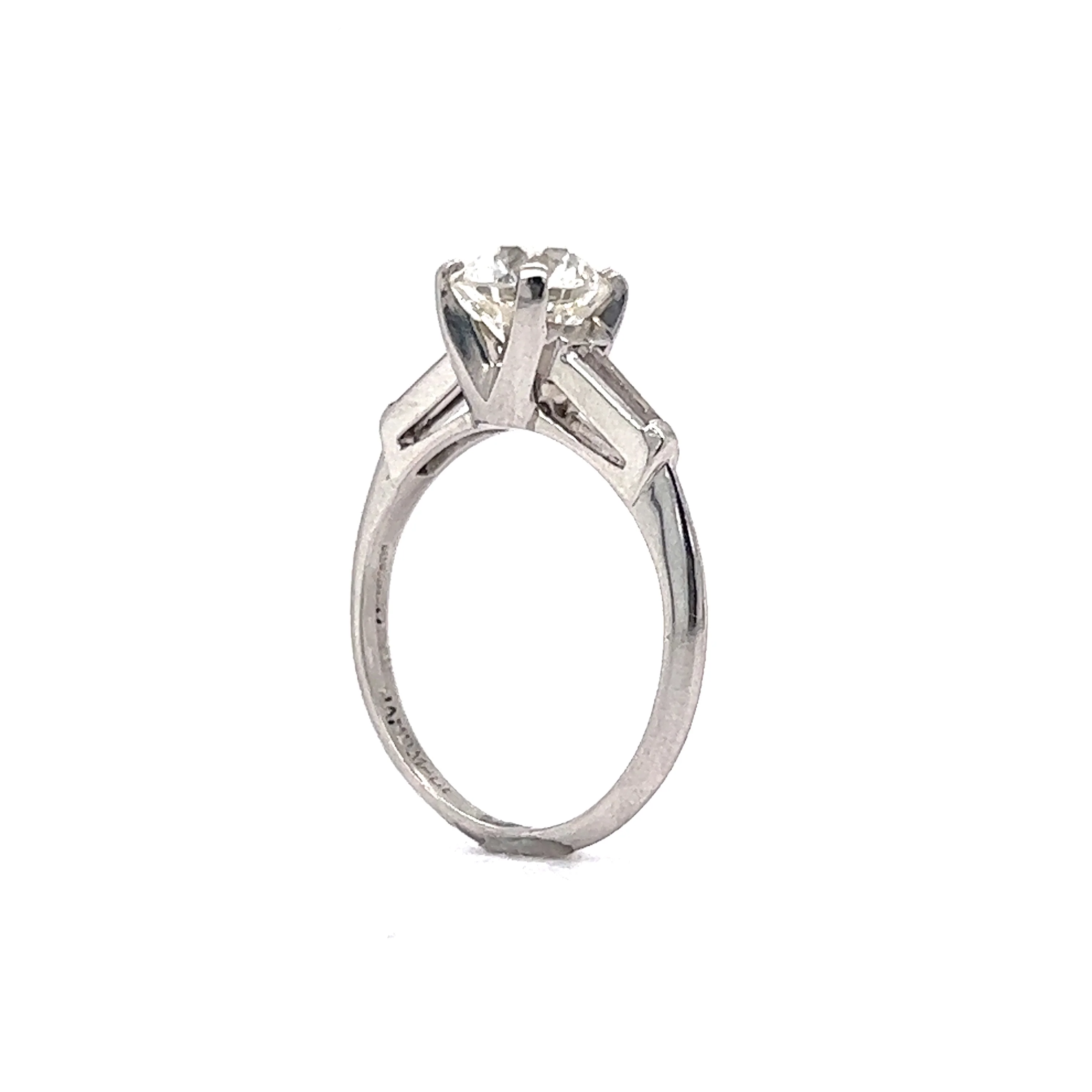 Vintage 1.25 Carat GIA Diamond Engagement Ring in Platinum - Image 5