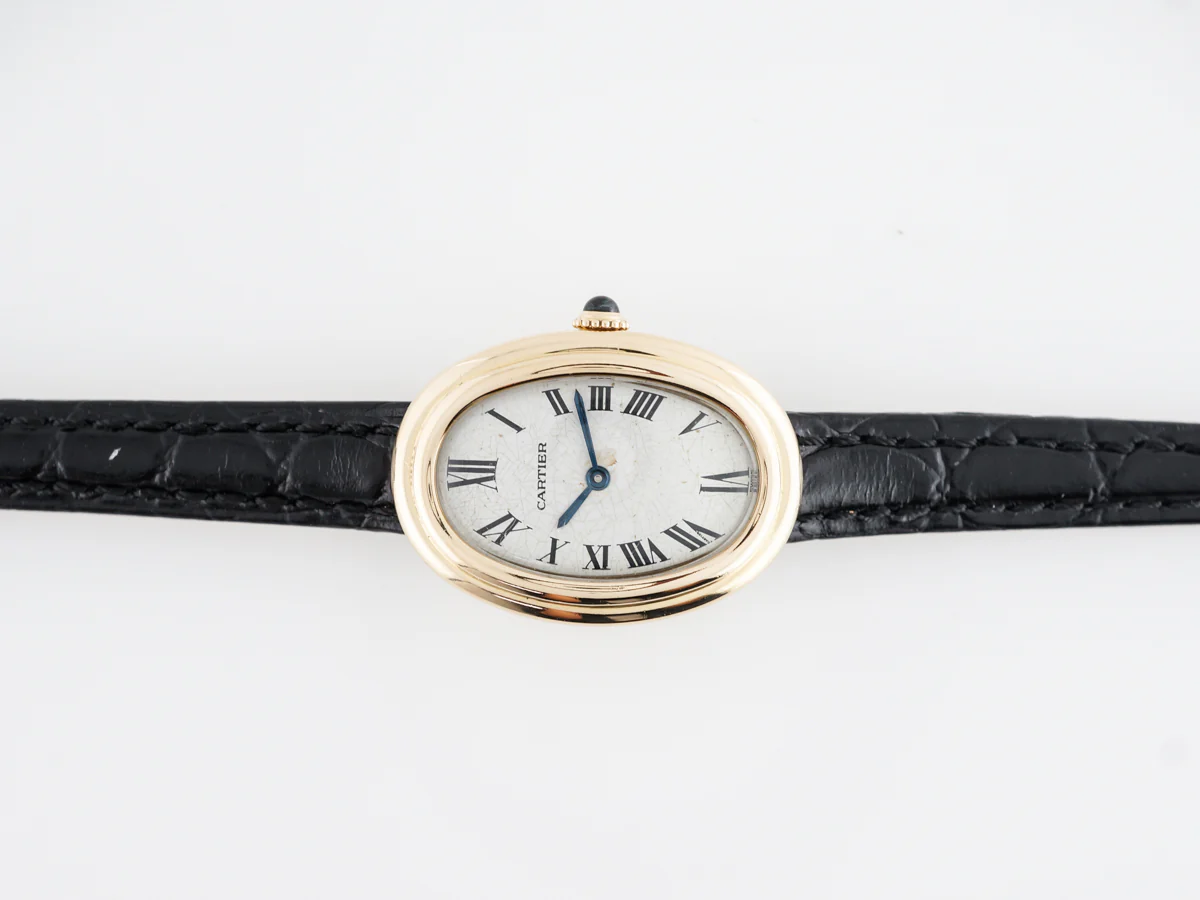 Vintage Cartier Ladies Watch Baignoire in 18k Yellow Gold - Image 4