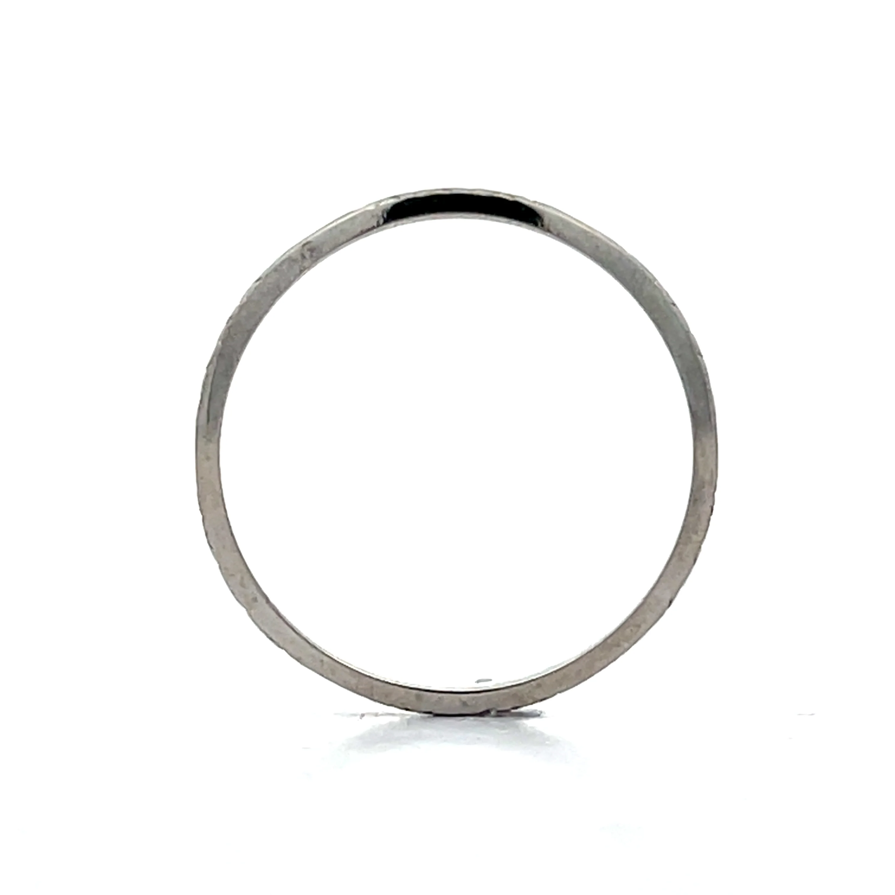 Vintage 1930s Deco Geometric Wedding Band in 18k - Image 4