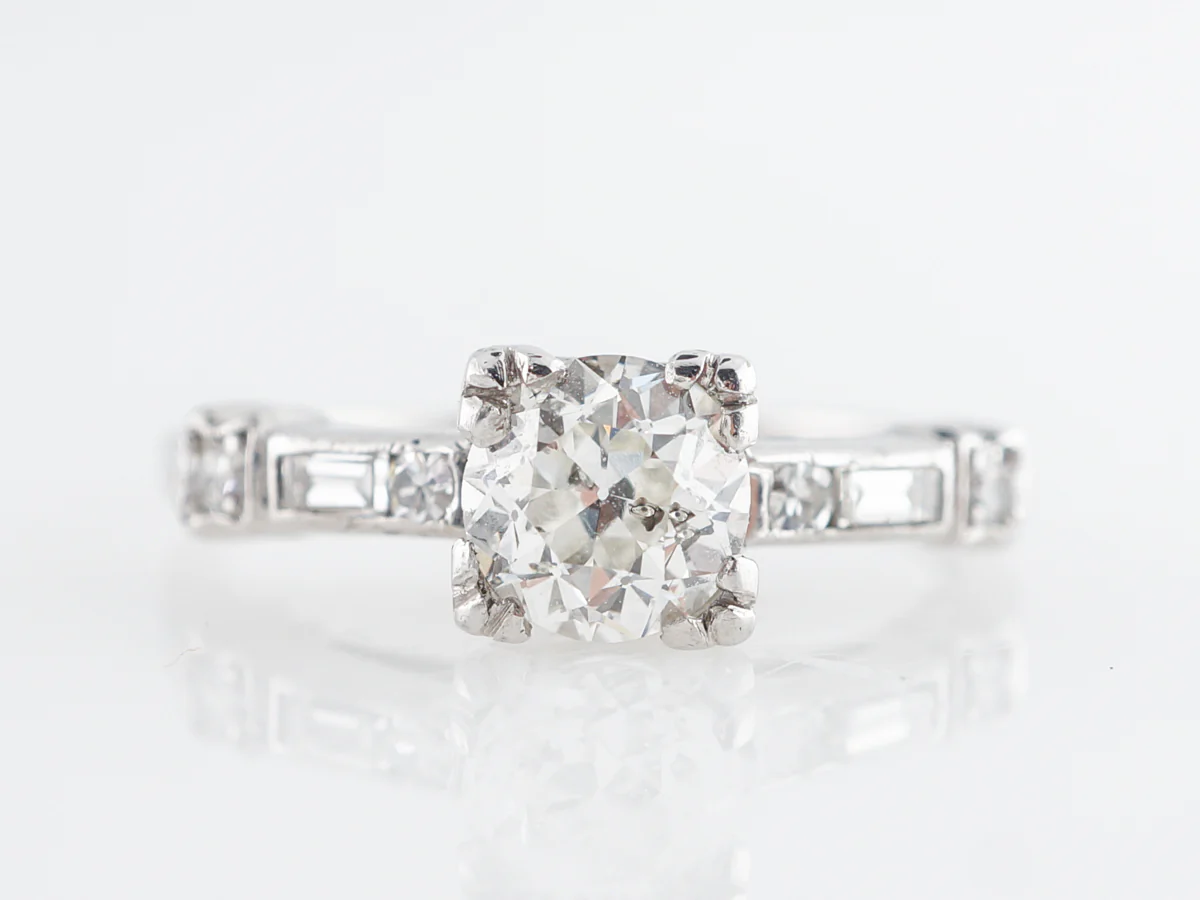 Vintage 1930's Wedding Set in Platinum
