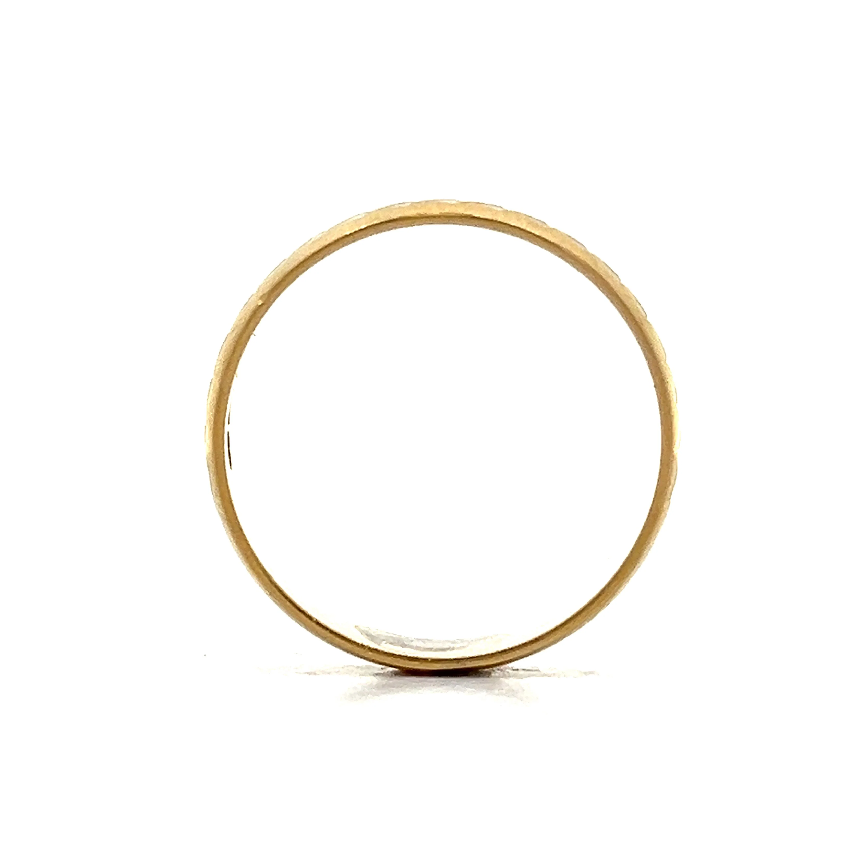 Vintage 1950's Men's 5mm Two-Tone Wedding Band - Image 4