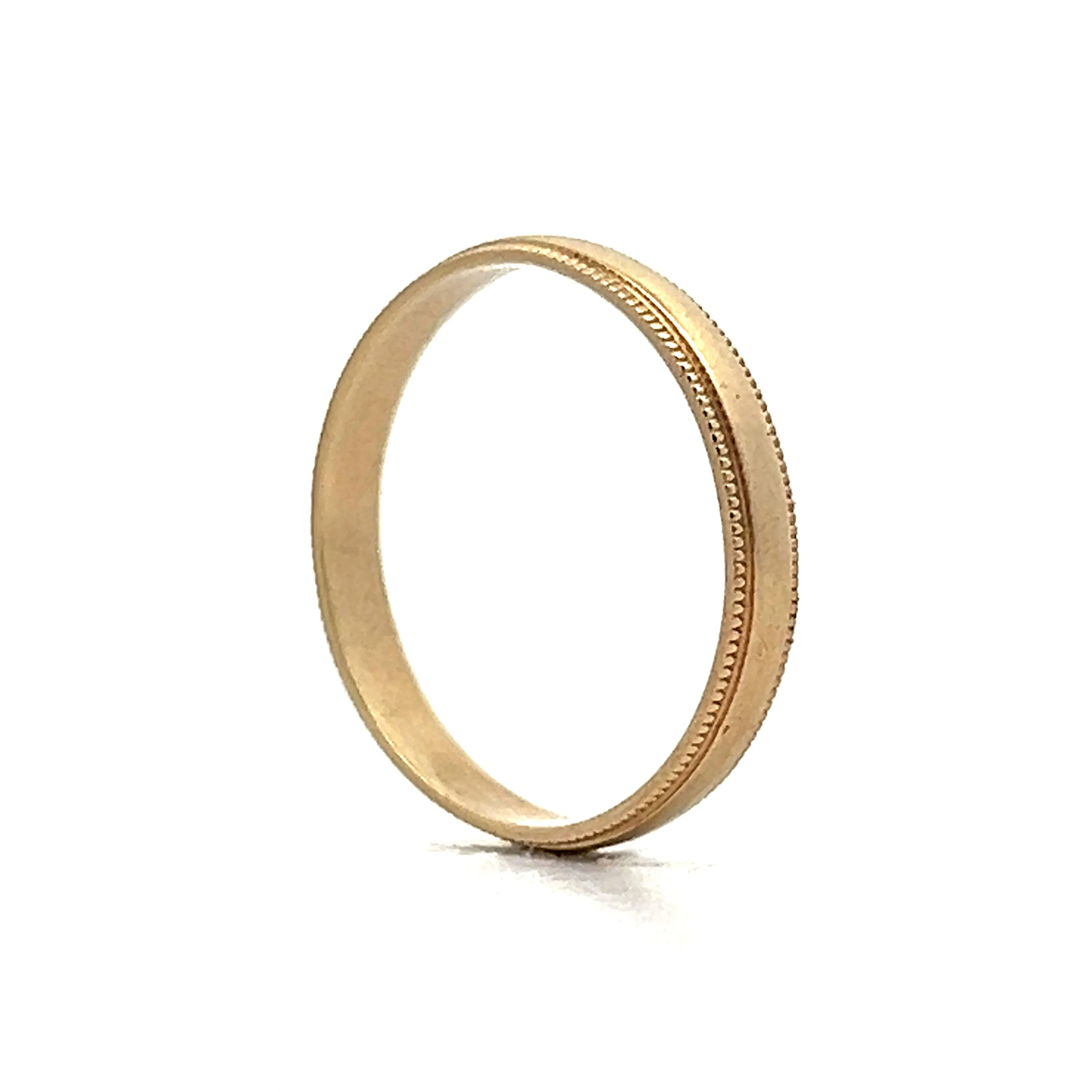 Vintage 1950's Men's Wedding Band in 10k Yellow Gold - Image 5