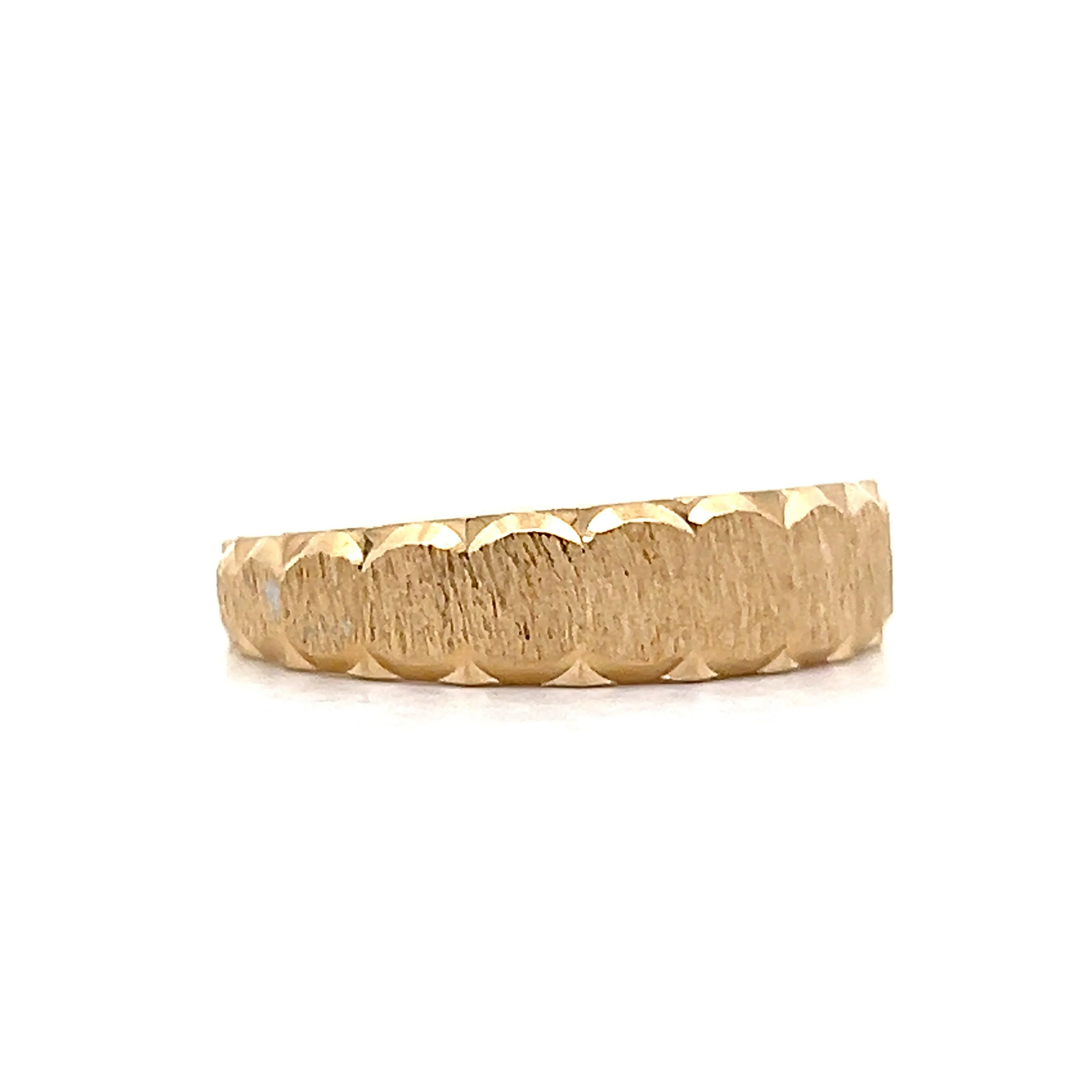Vintage 1950's Men's Wedding Band in 14k Yellow Gold - Image 3