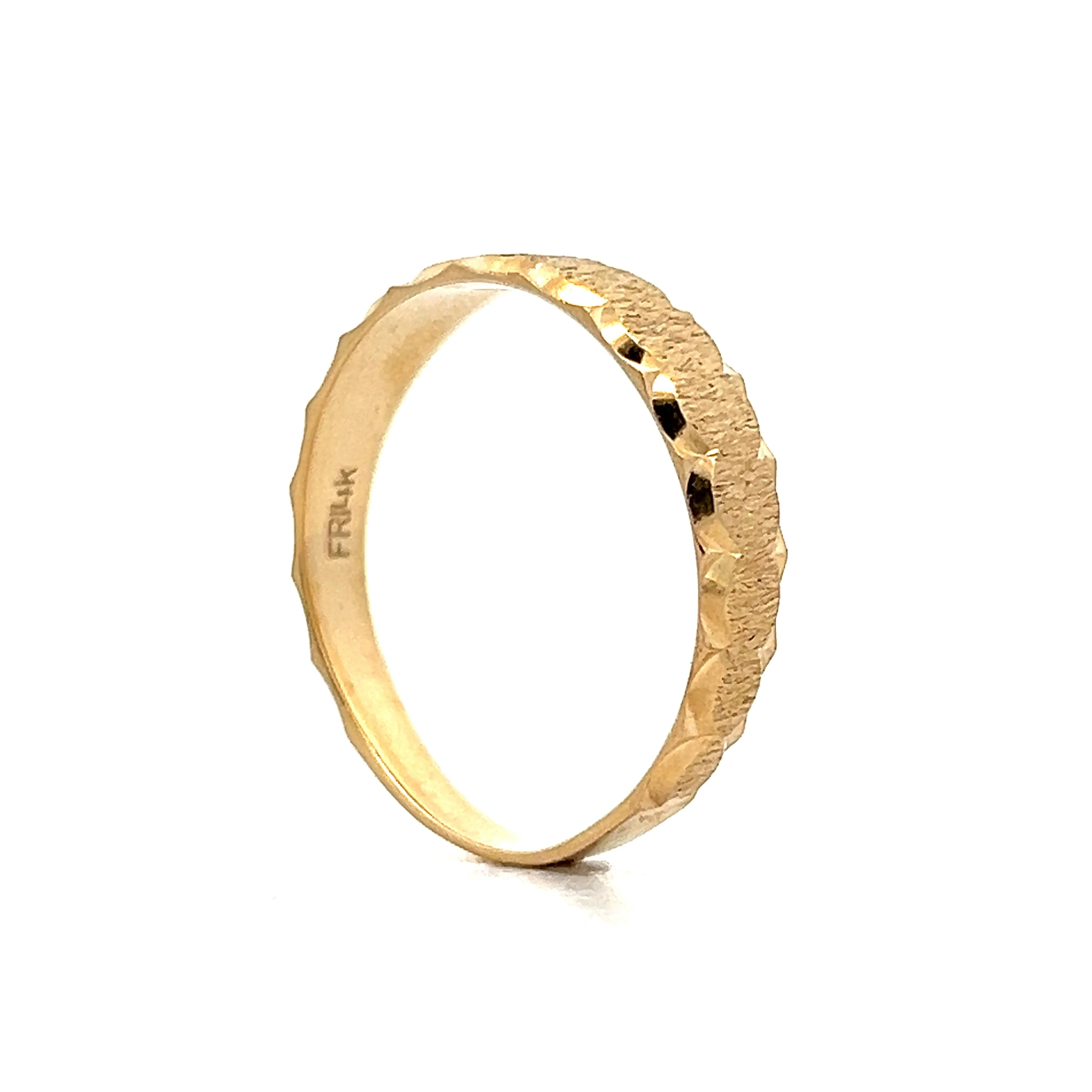 Vintage 1950's Men's Wedding Band in 14k Yellow Gold - Image 5