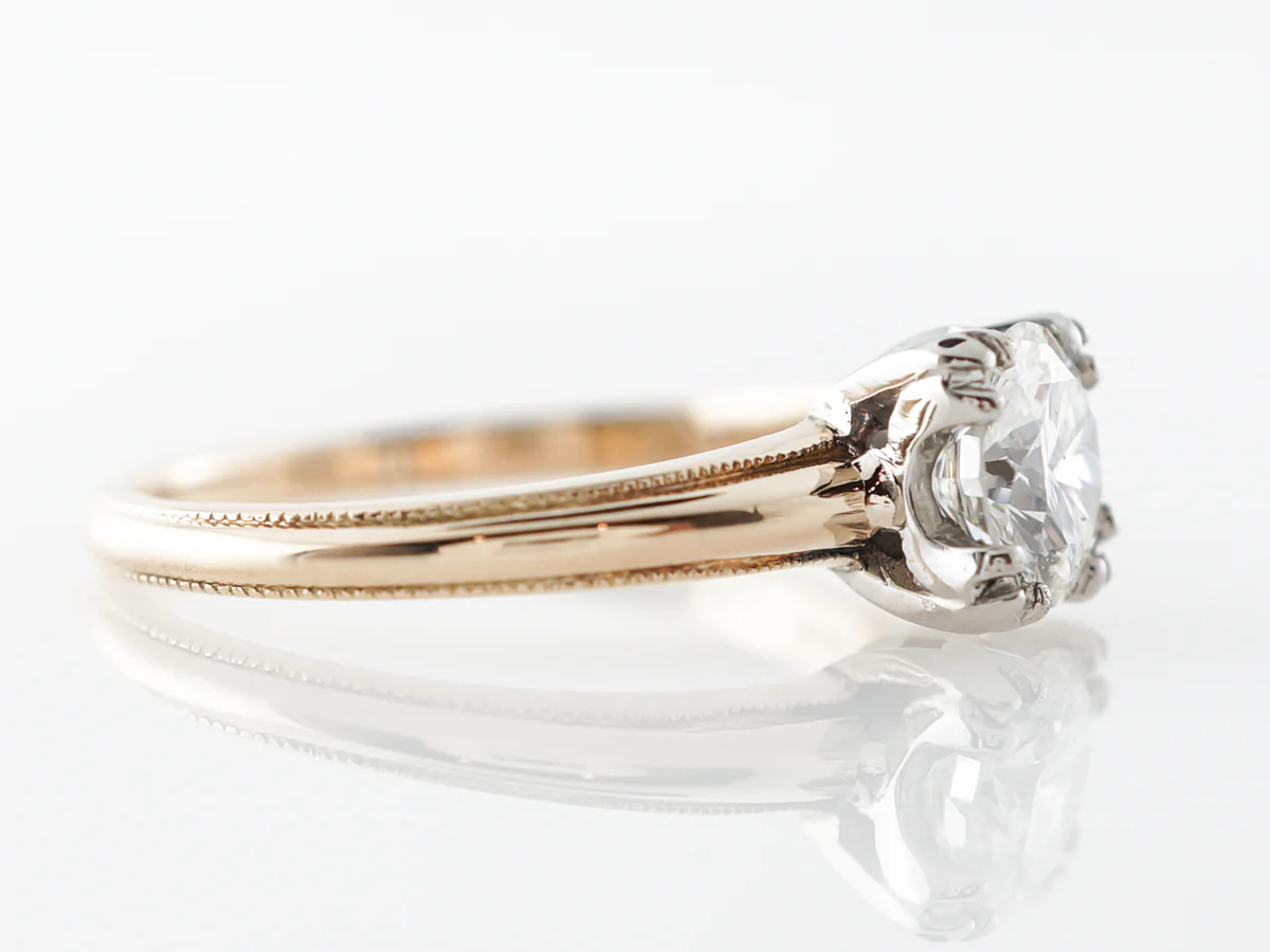 Vintage 1950's Retro Diamond Engagement Ring in 14k - Image 3