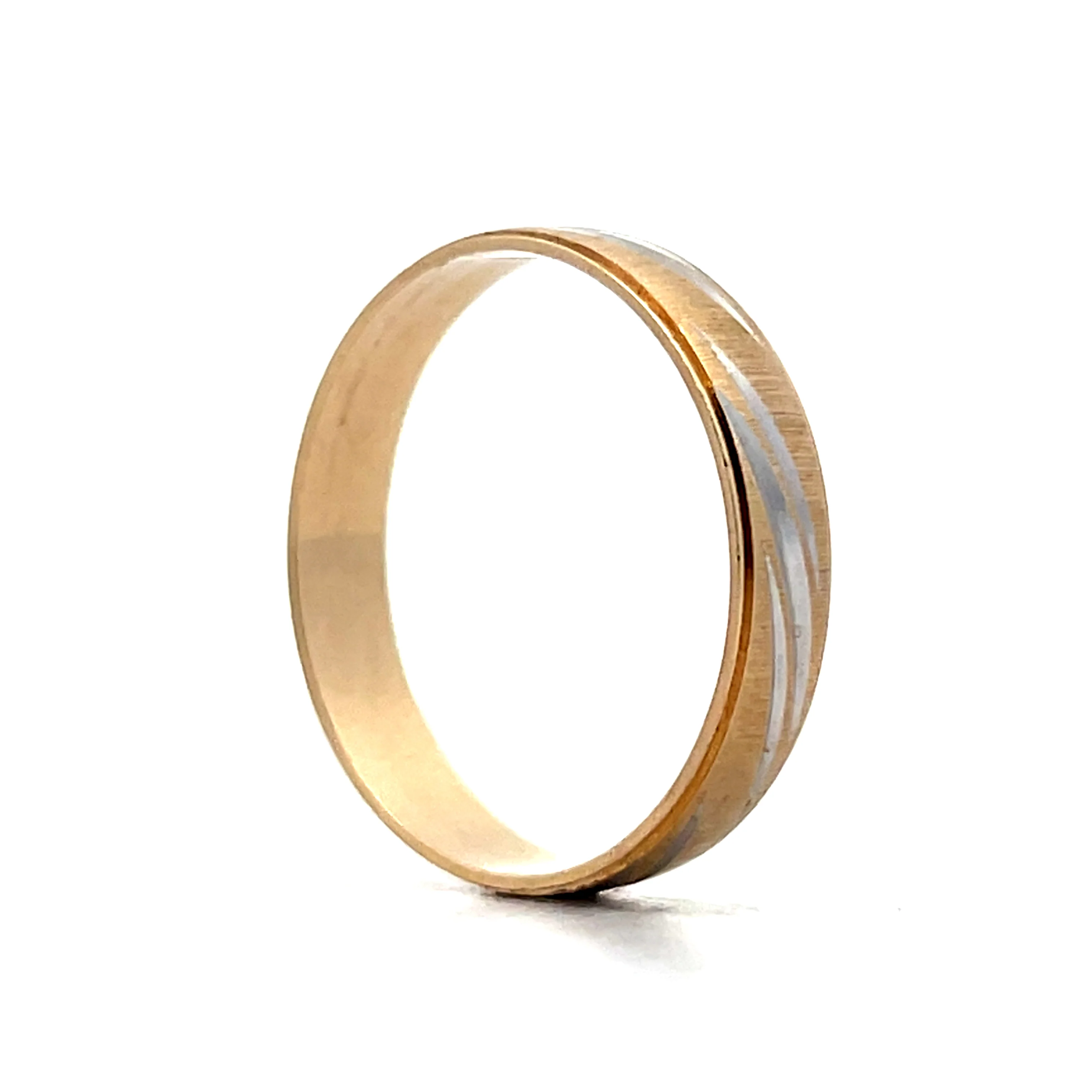 Vintage 1960s 5mm Wedding Band in 10k - Image 5