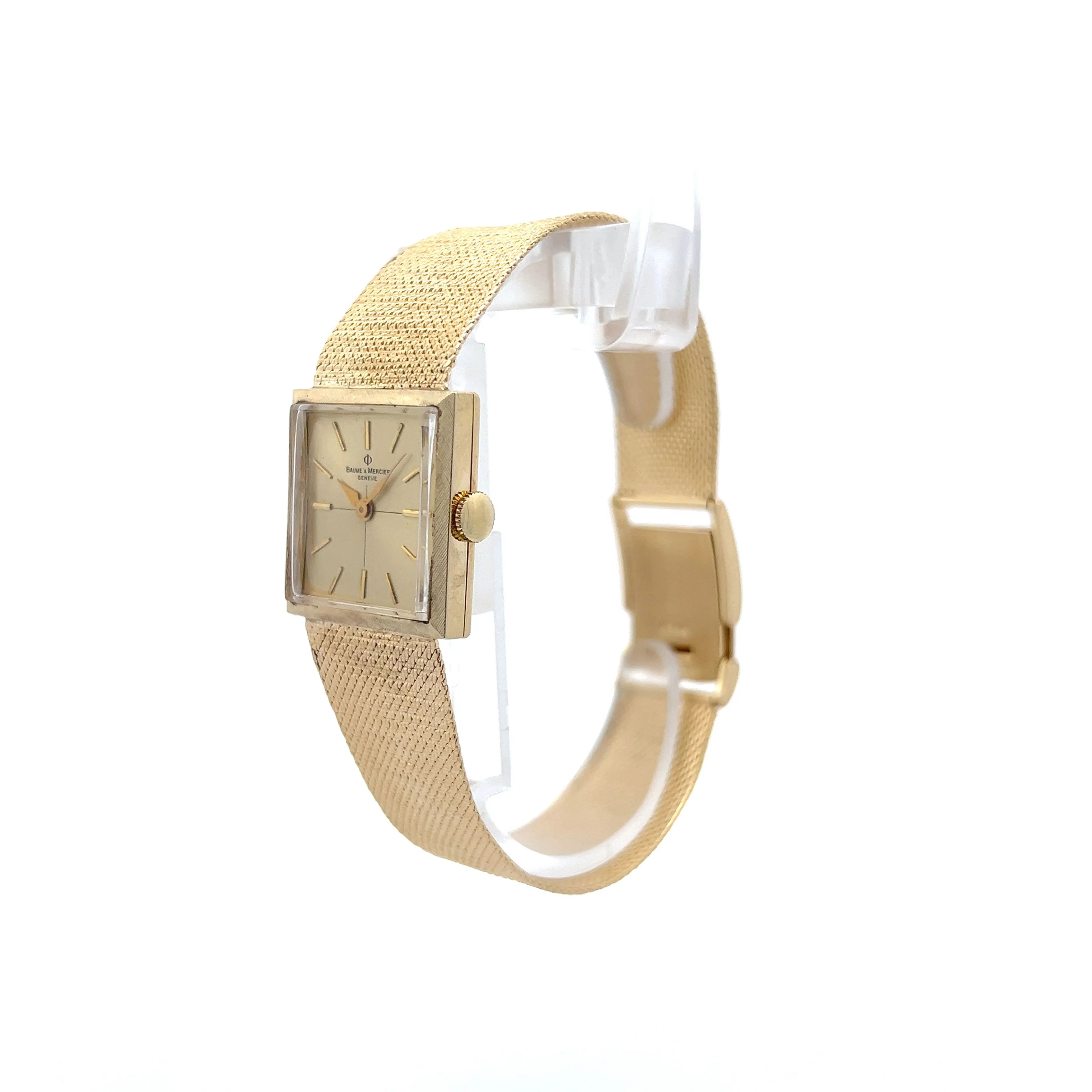 Vintage 1960's Baum & Mercier Watch in 14k Yellow Gold - Image 2