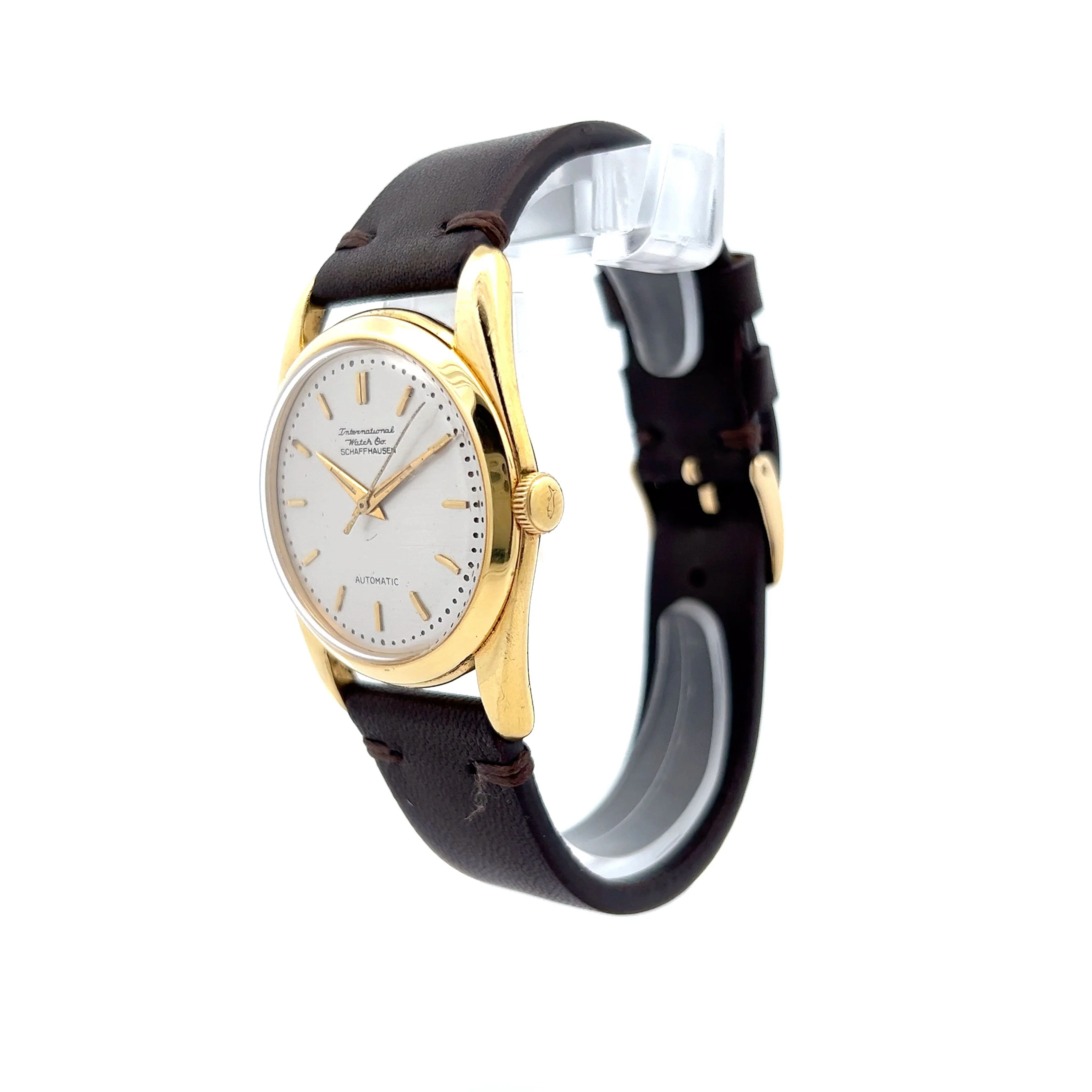 Vintage 1960's IWC Automatic Watch 37mm in 14k - Image 2