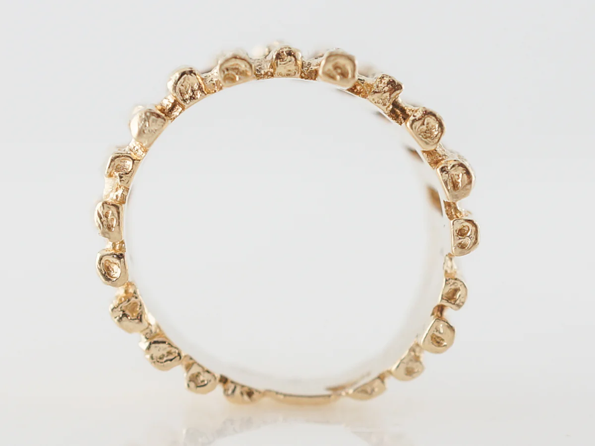 Vintage 1960's Mid Century Bark Ring - Image 4