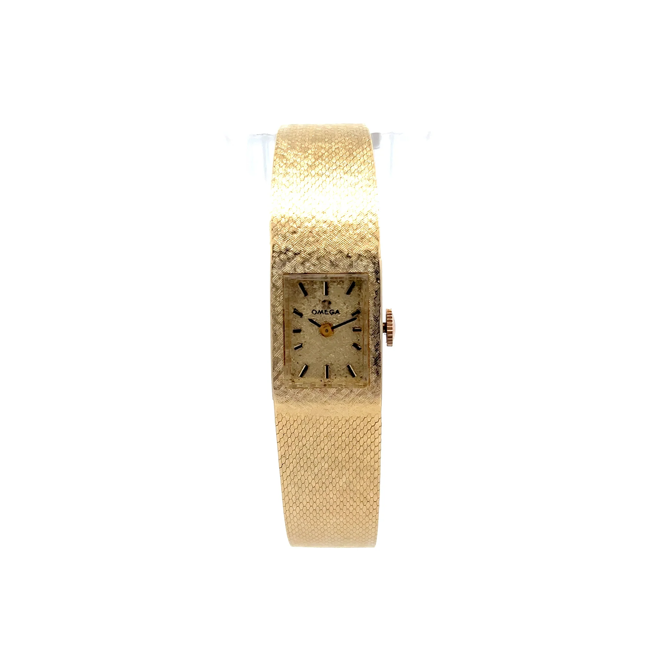 Vintage 1970s Ladies Omega Watch 8928 in 14k Yellow Gold