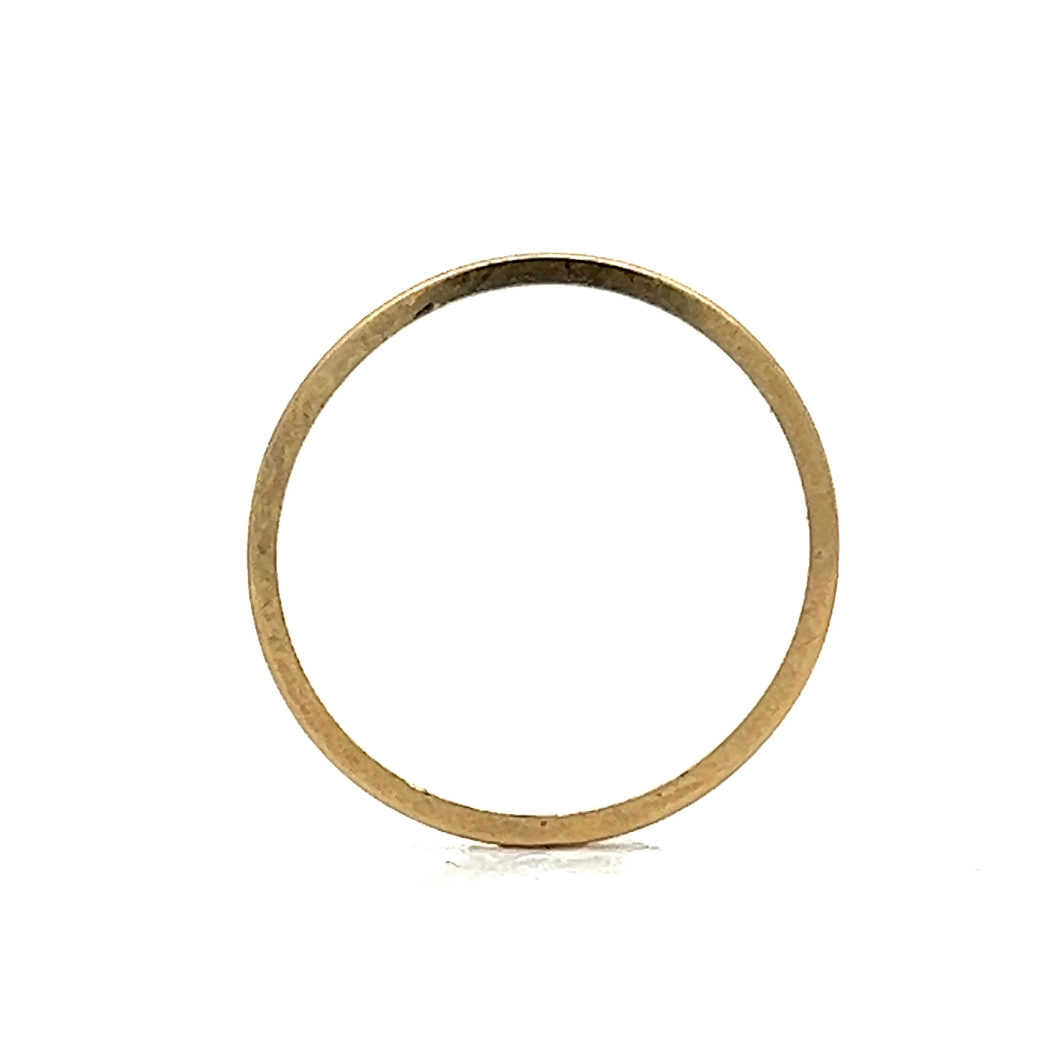 Vintage 1mm Wedding Band in 14k Yellow Gold - Image 4