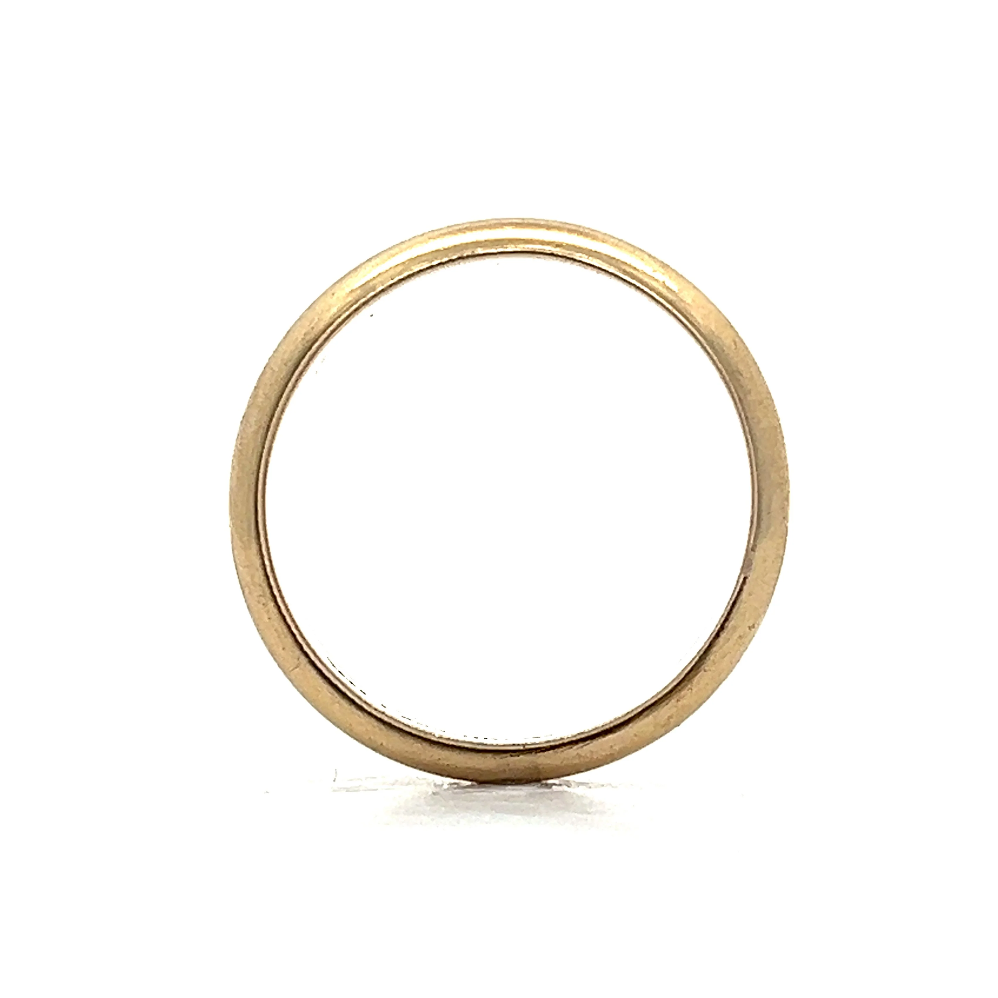 Vintage 4mm Men's Wedding Band in Yellow Gold - Image 4