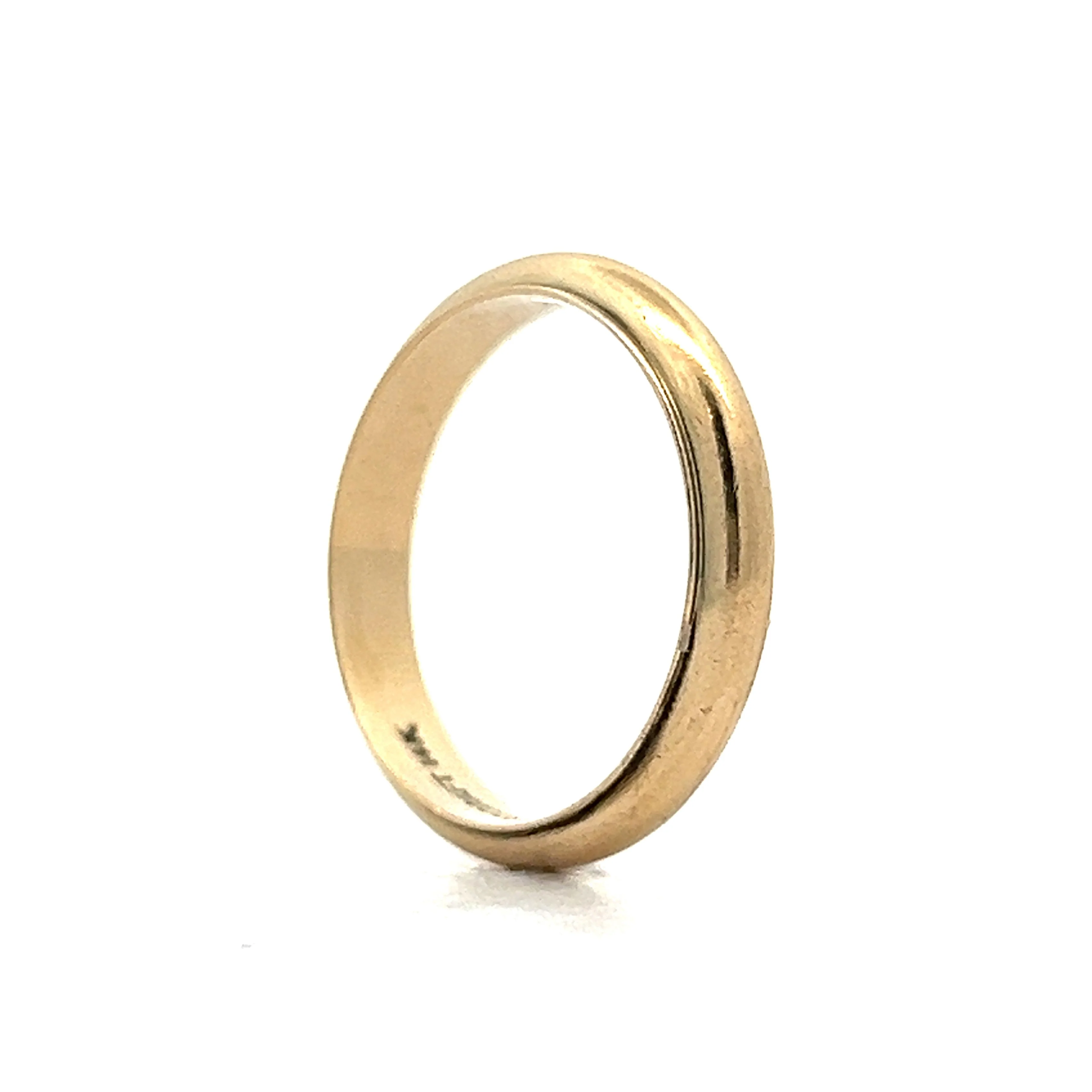Vintage 4mm Men's Wedding Band in Yellow Gold - Image 5