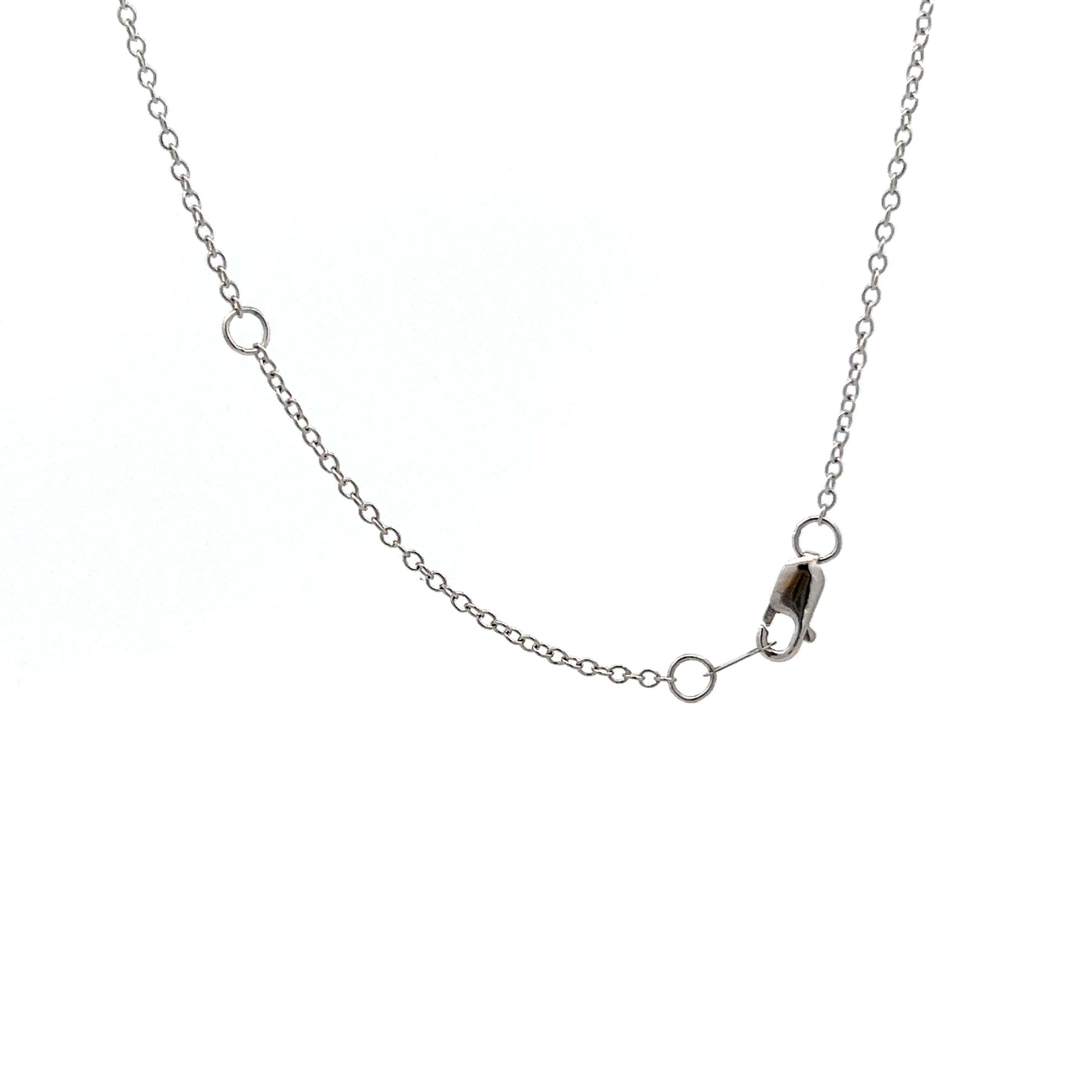 Vintage Art Deco Filigree Pendant in 14k White Gold - Image 4