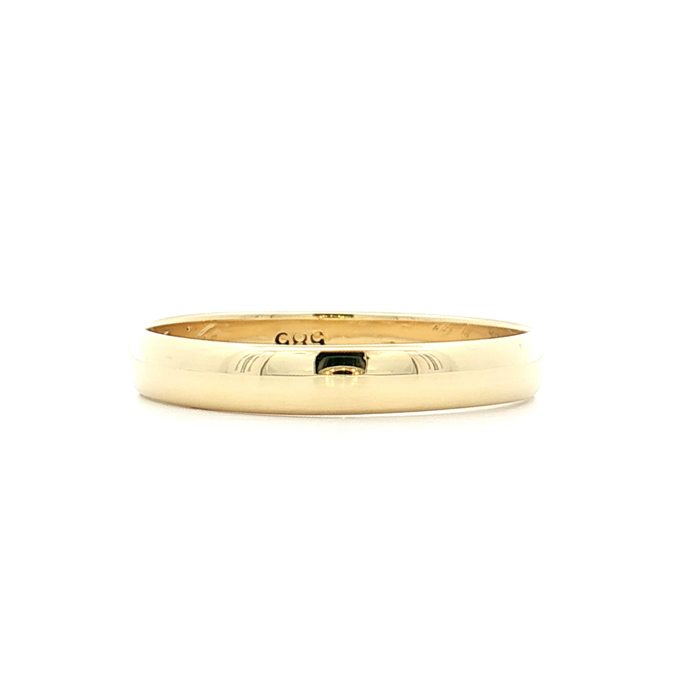 Vintage Art Deco Mens Wedding Band 14k Yellow Gold - Image 2