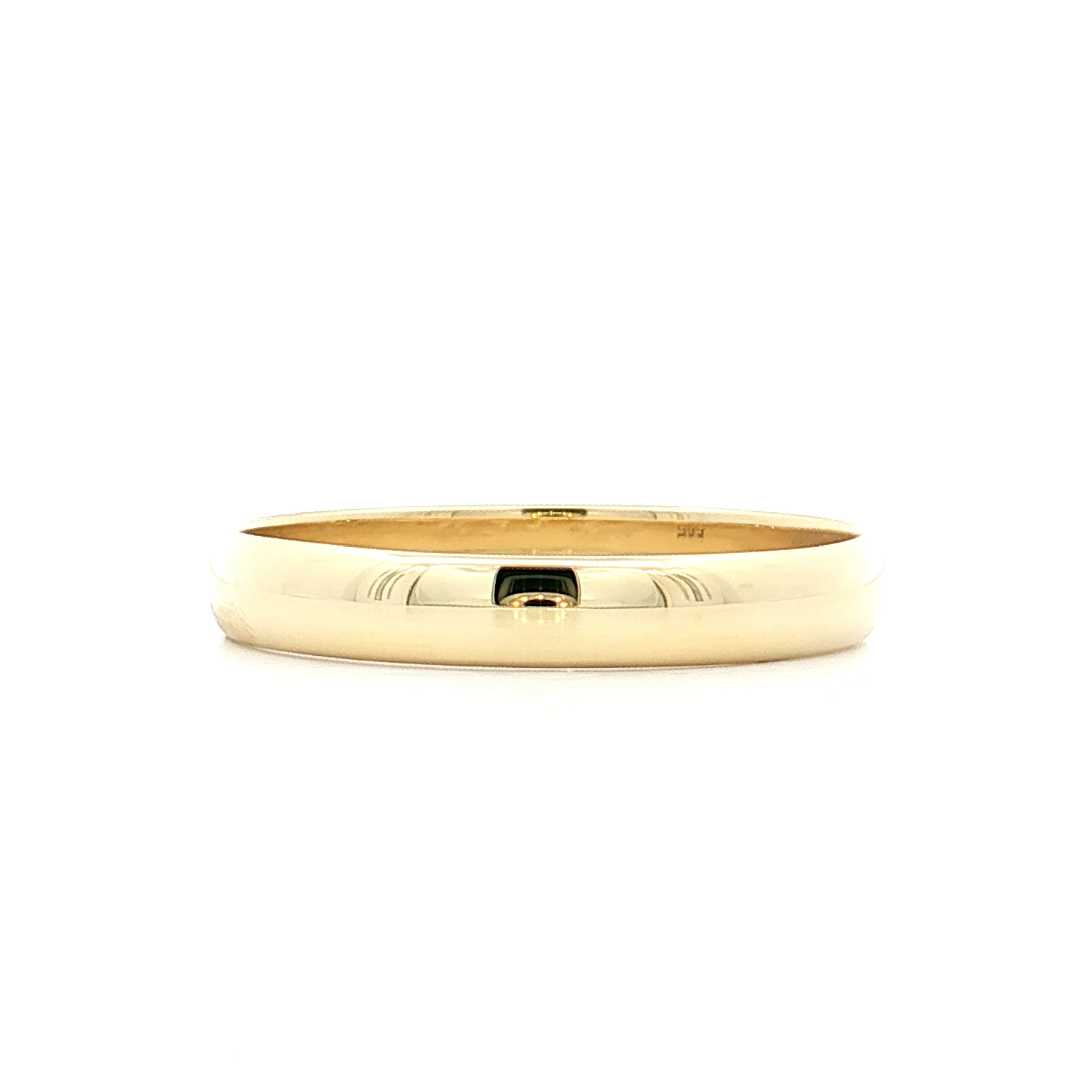 Vintage Art Deco Mens Wedding Band 14k Yellow Gold - Image 3