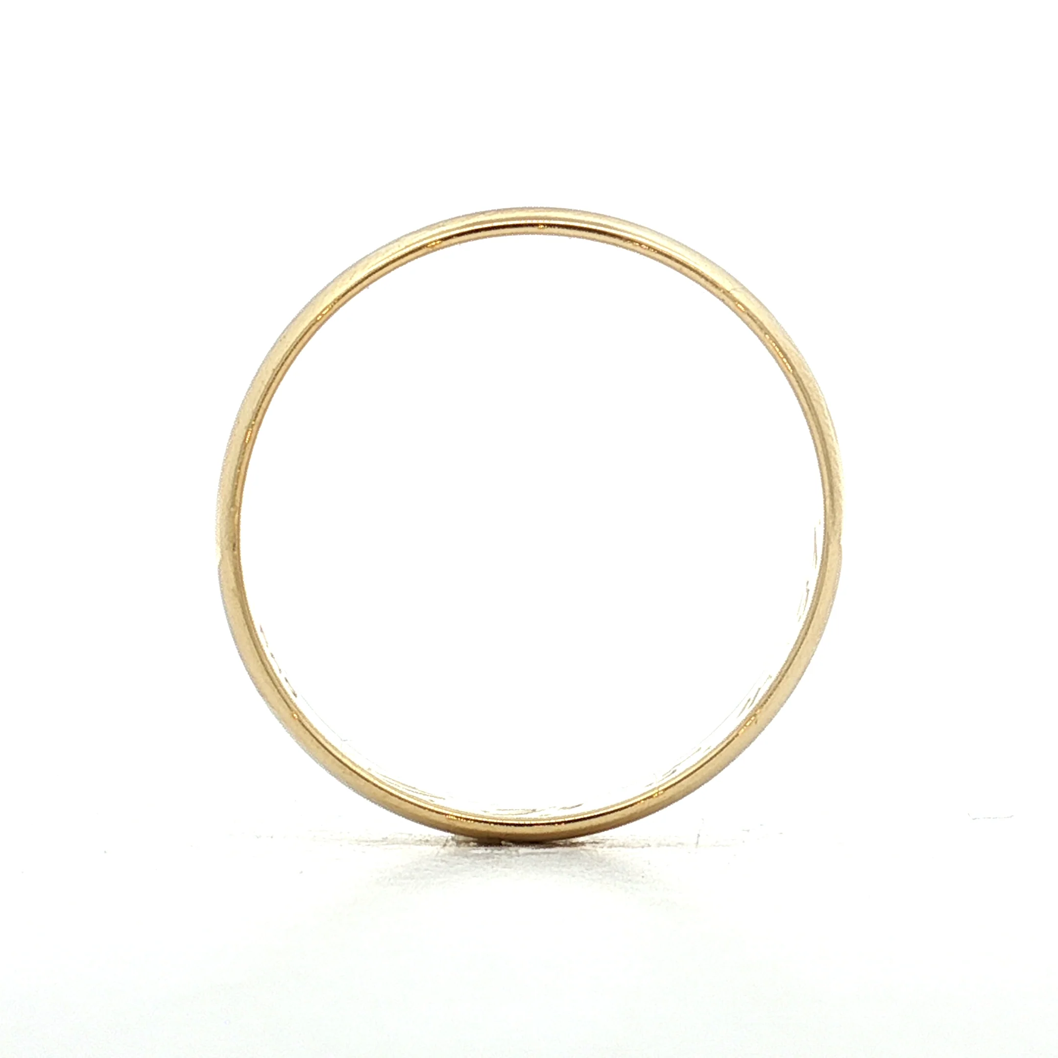 Vintage Art Deco Mens Wedding Band 14k Yellow Gold - Image 7