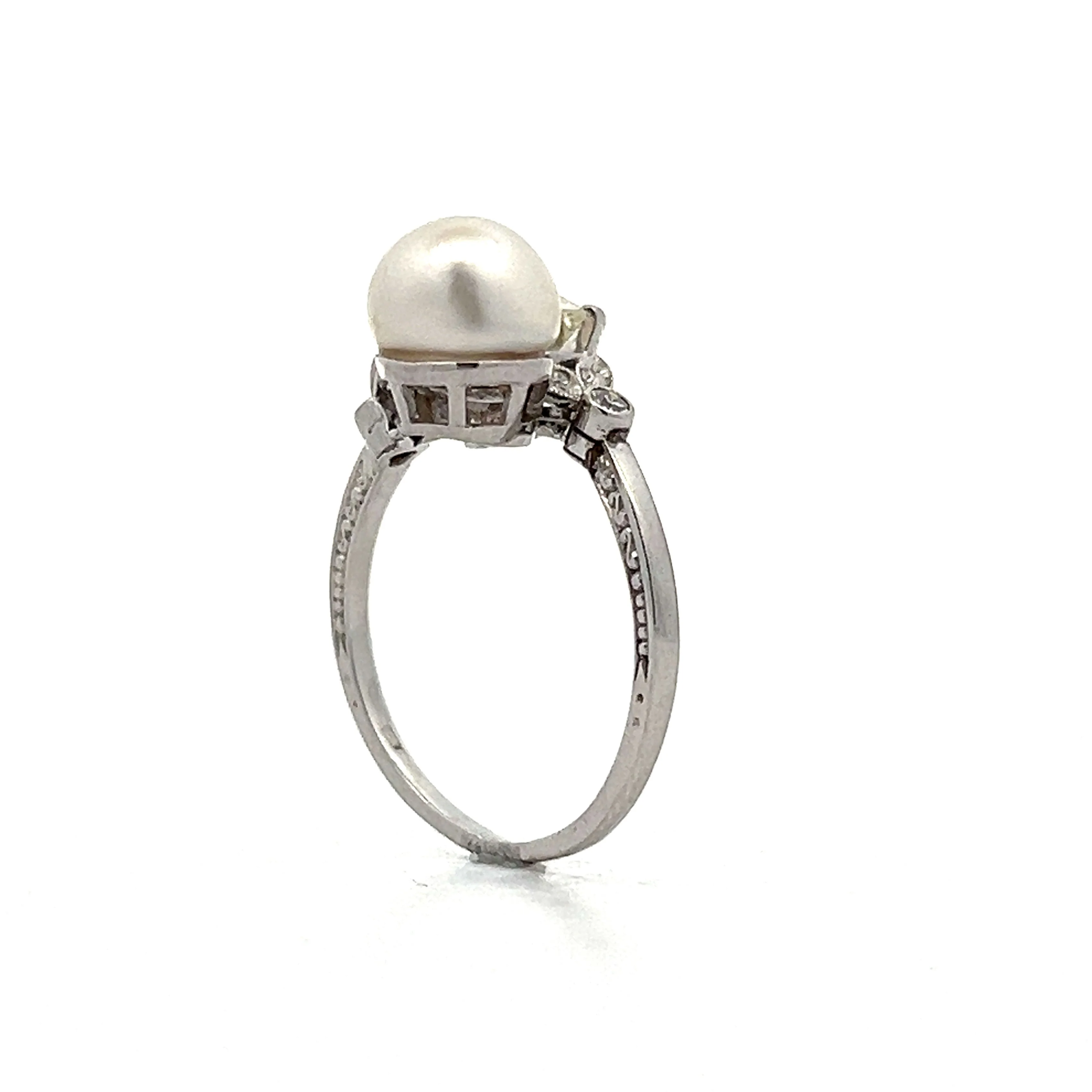 Vintage Art Deco Toi Et Moi Ring in Platinum - Image 5
