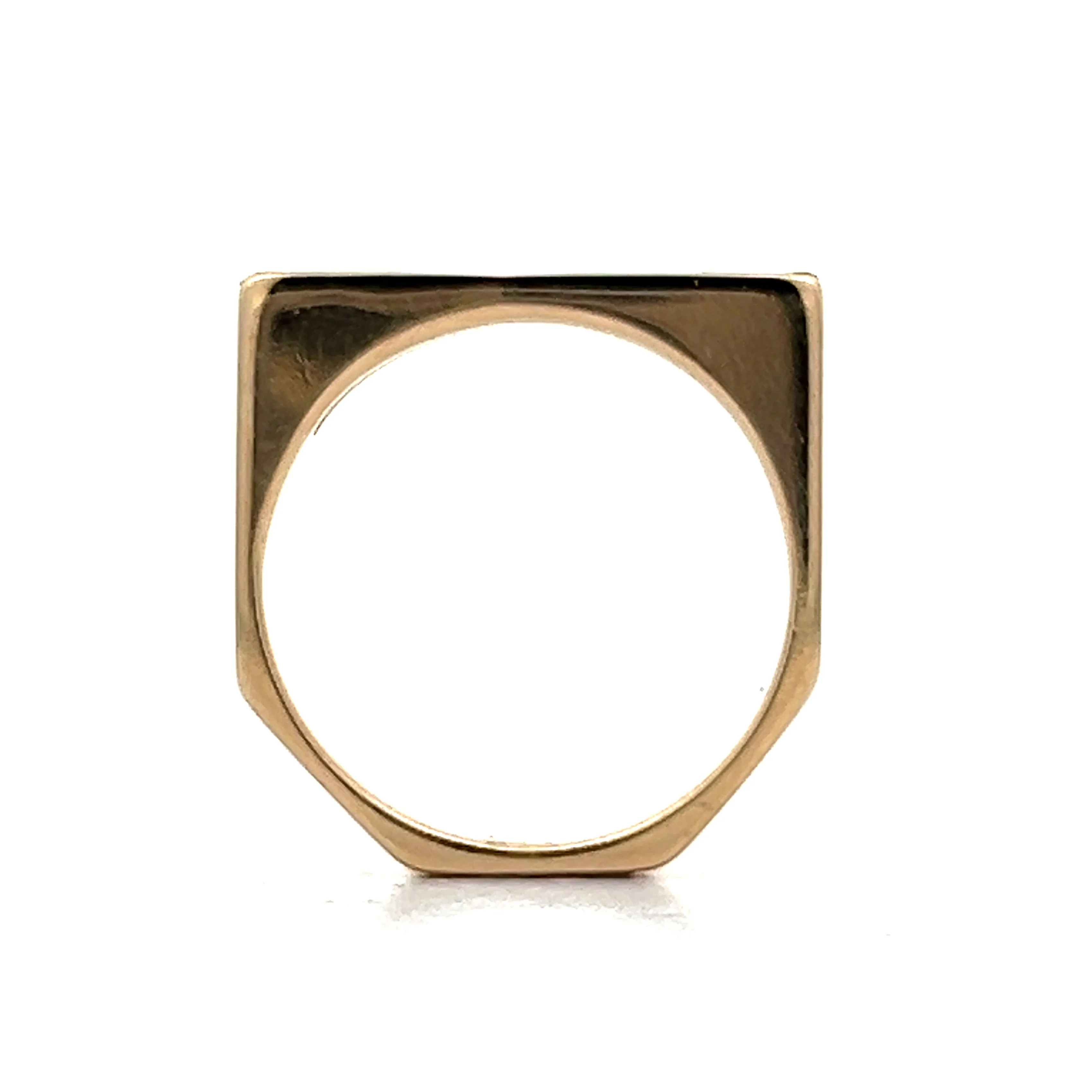 Vintage Blue Sapphire Stacking Ring in 14k Yellow Gold - Image 4