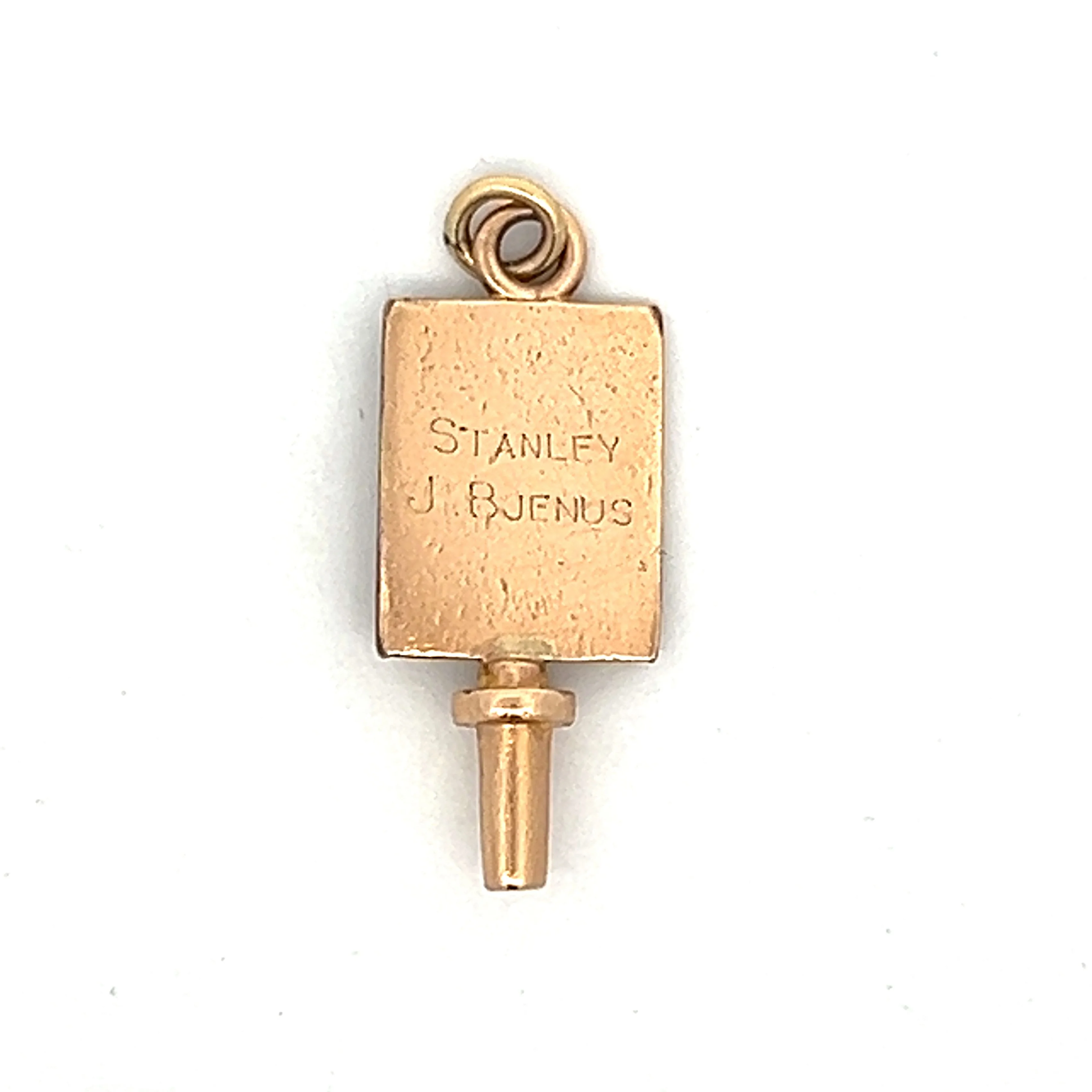 Vintage Bucknell Student Council Charm in 10k Yellow Gold - Image 2