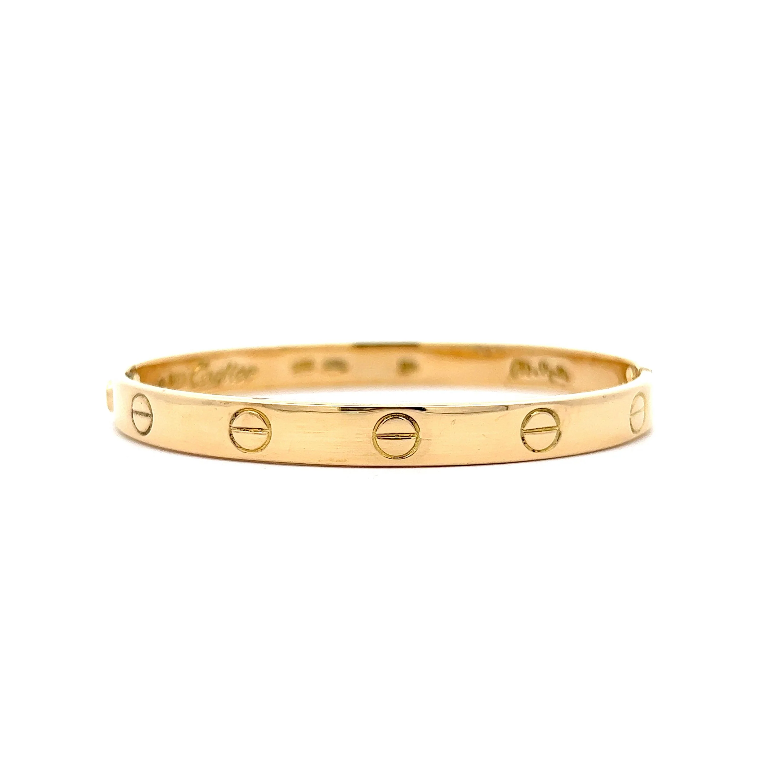 Vintage Cartier Love Bracelet in 18k Yellow Gold