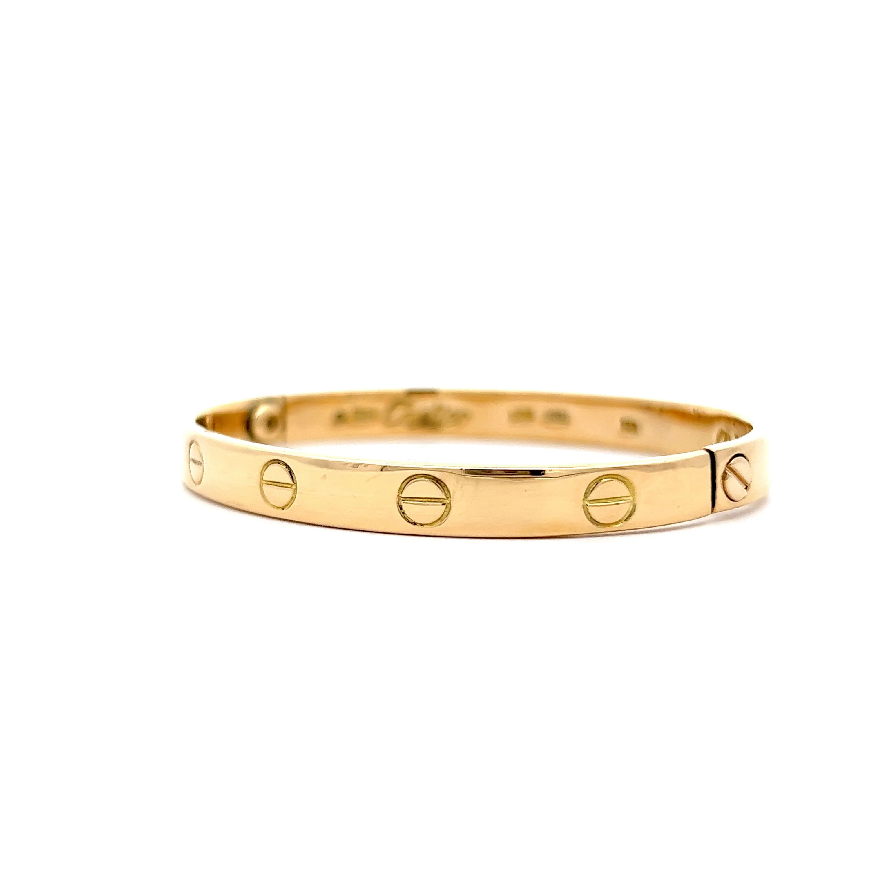 Vintage Cartier Love Bracelet in 18k Yellow Gold - Image 2