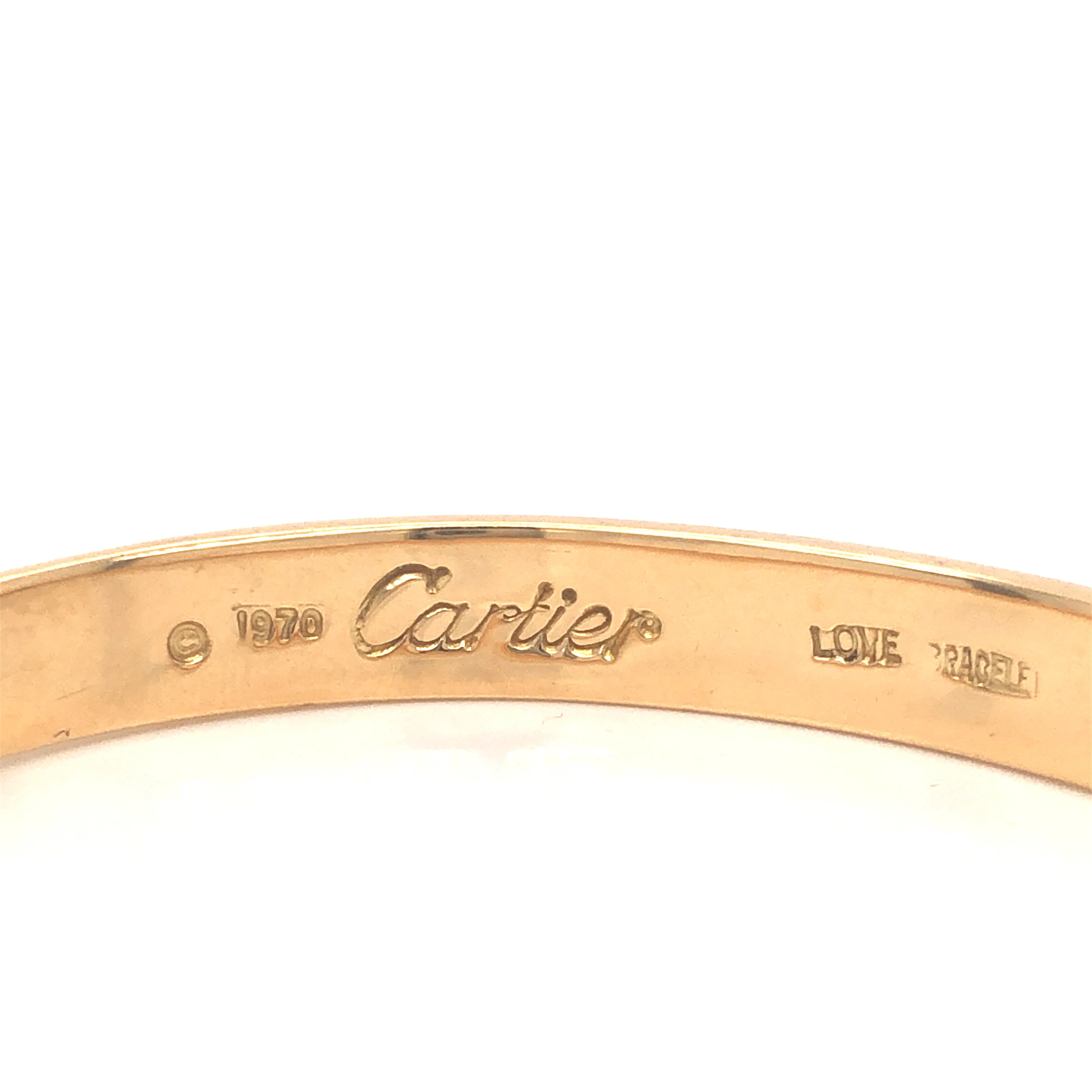 Vintage Cartier Love Bracelet in 18k Yellow Gold - Image 4