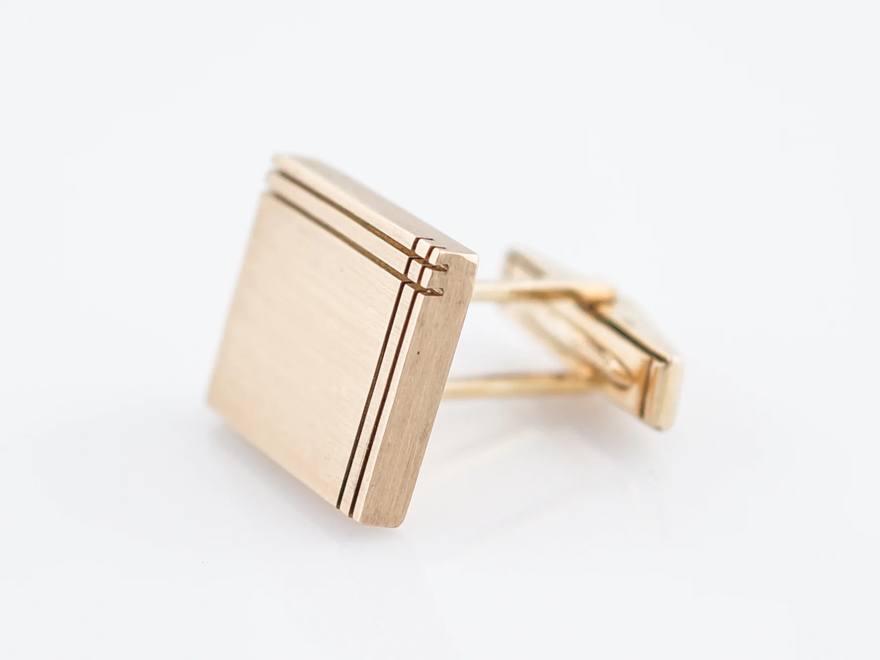Vintage Cufflinks Mid-Century in 14K Yellow Gold - Image 4