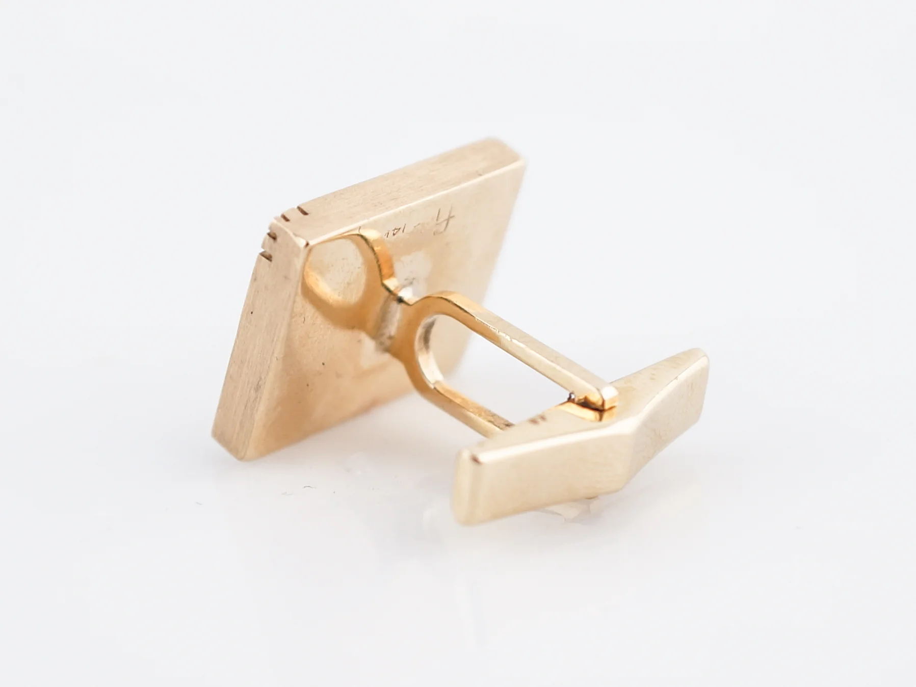 Vintage Cufflinks Mid-Century in 14K Yellow Gold - Image 5