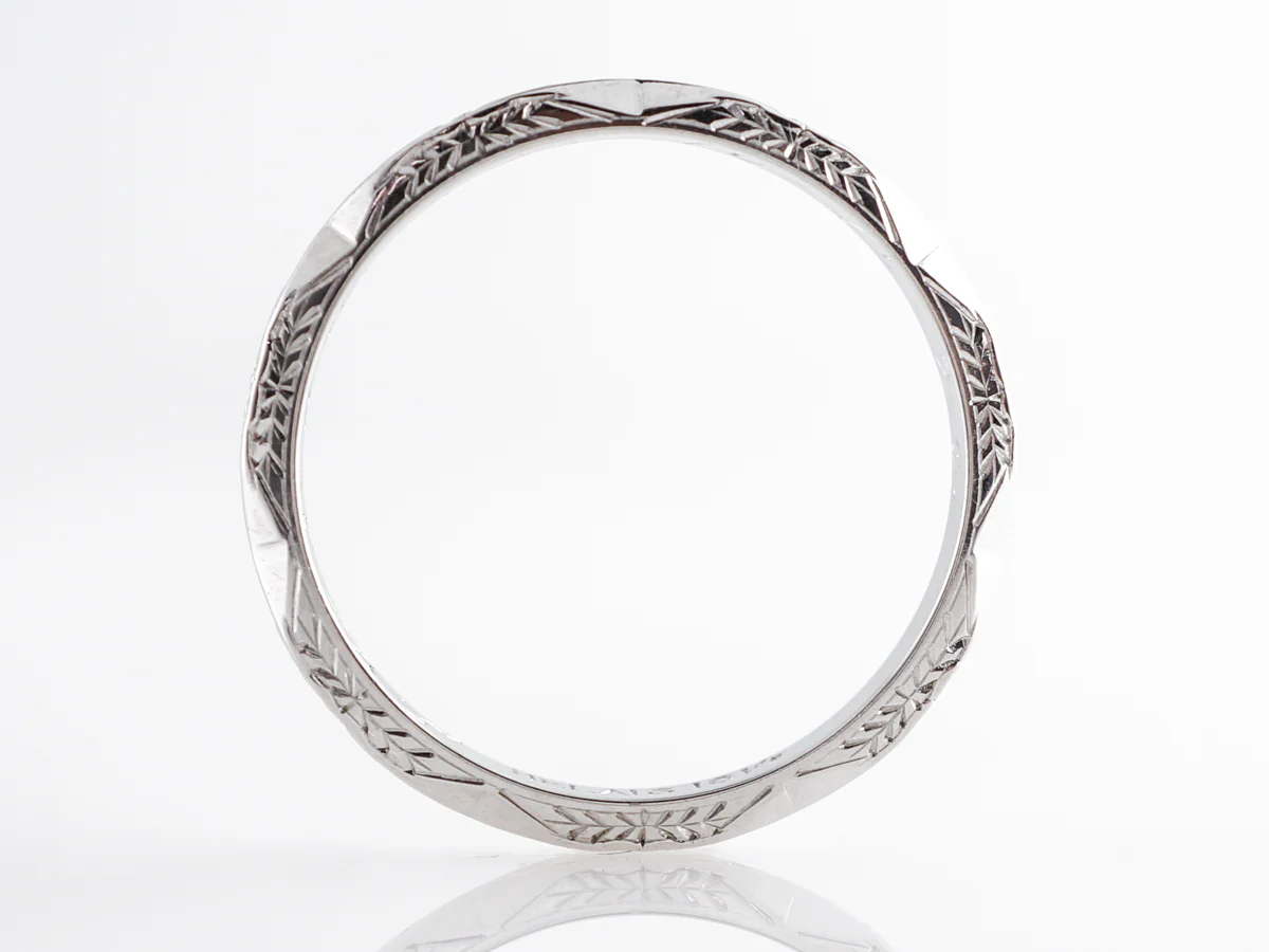 Vintage Deco Belais Brothers Wedding Band in 18k - Image 3