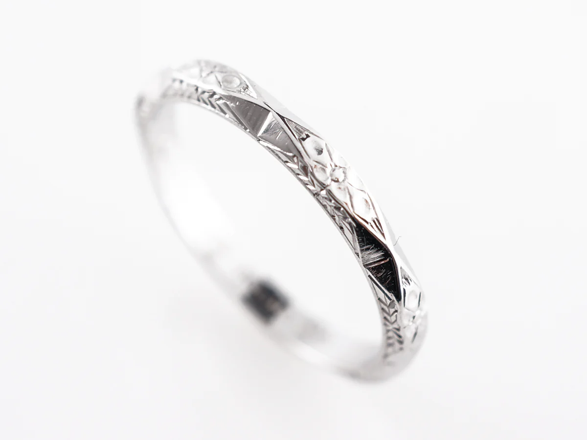 Vintage Deco Belais Brothers Wedding Band in 18k - Image 5