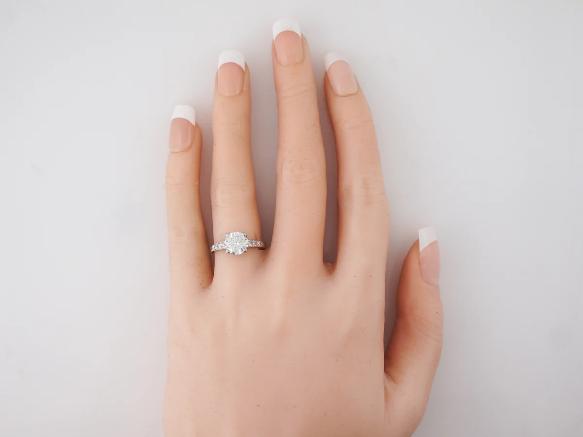 Vintage Deco Engagement Ring w/ 1.50 Carat Diamond - Image 6