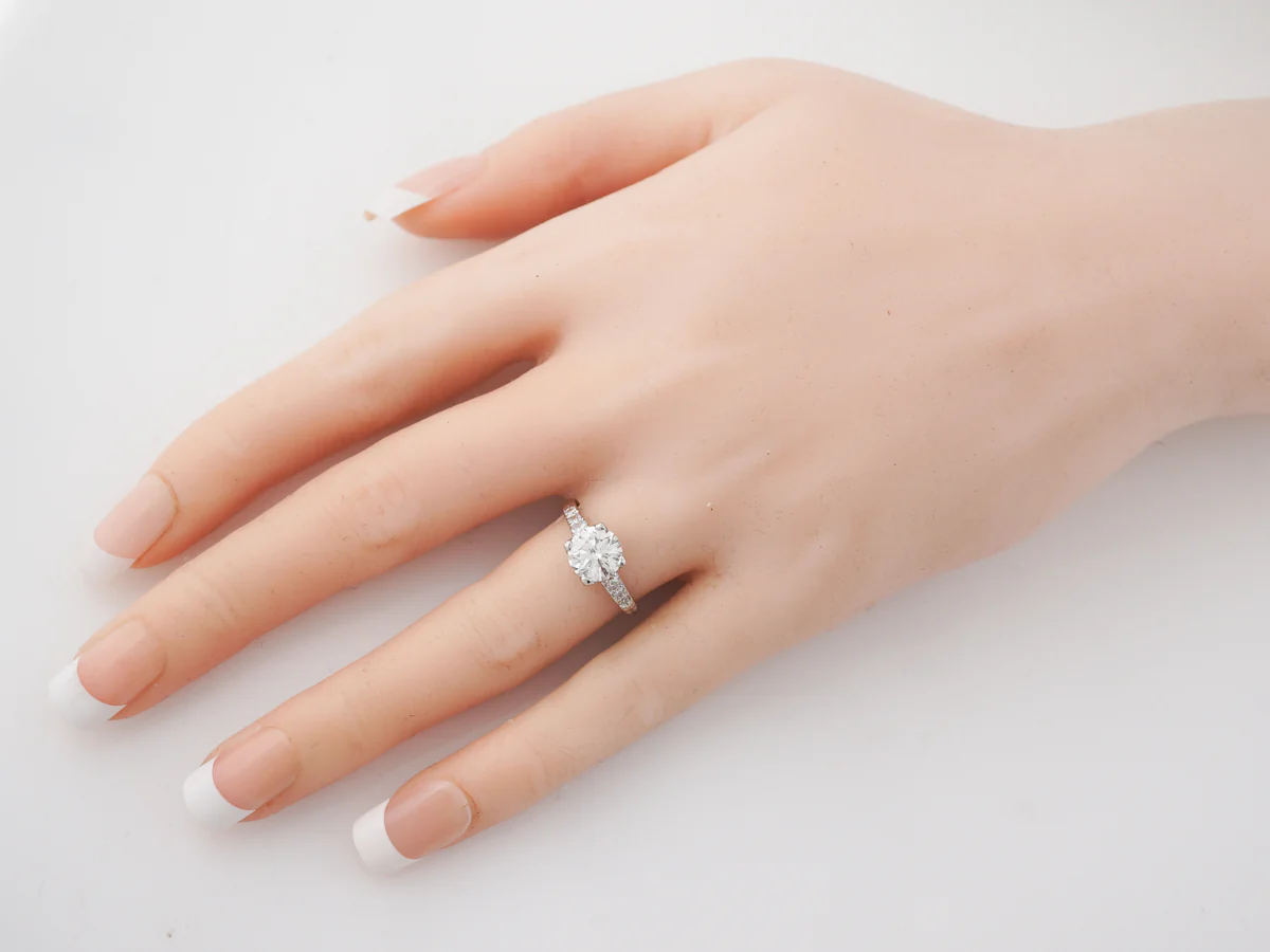 Vintage Deco Engagement Ring w/ 1.50 Carat Diamond - Image 7