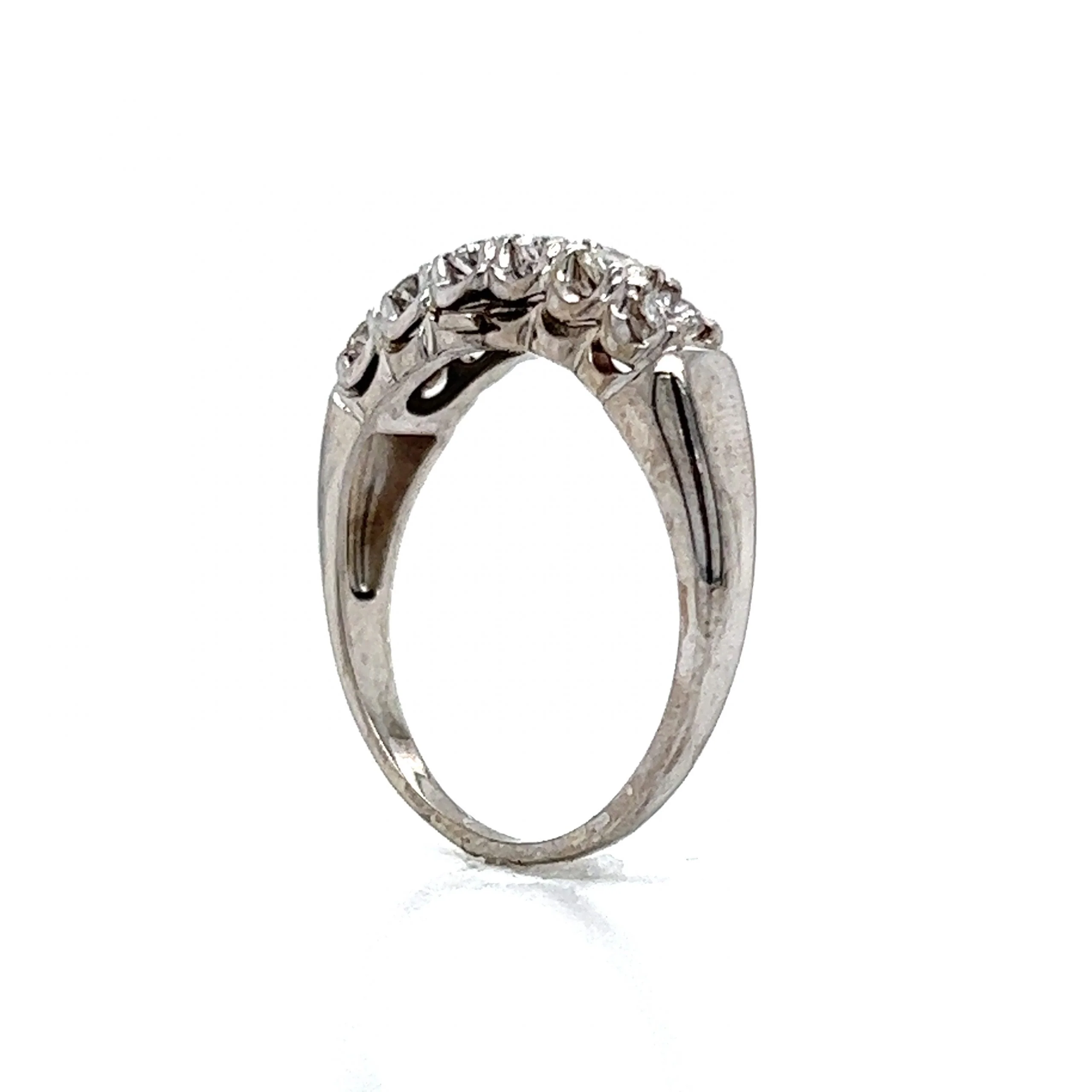 .40 Vintage Diamond Engagement Ring Set in 14k White Gold - Image 10