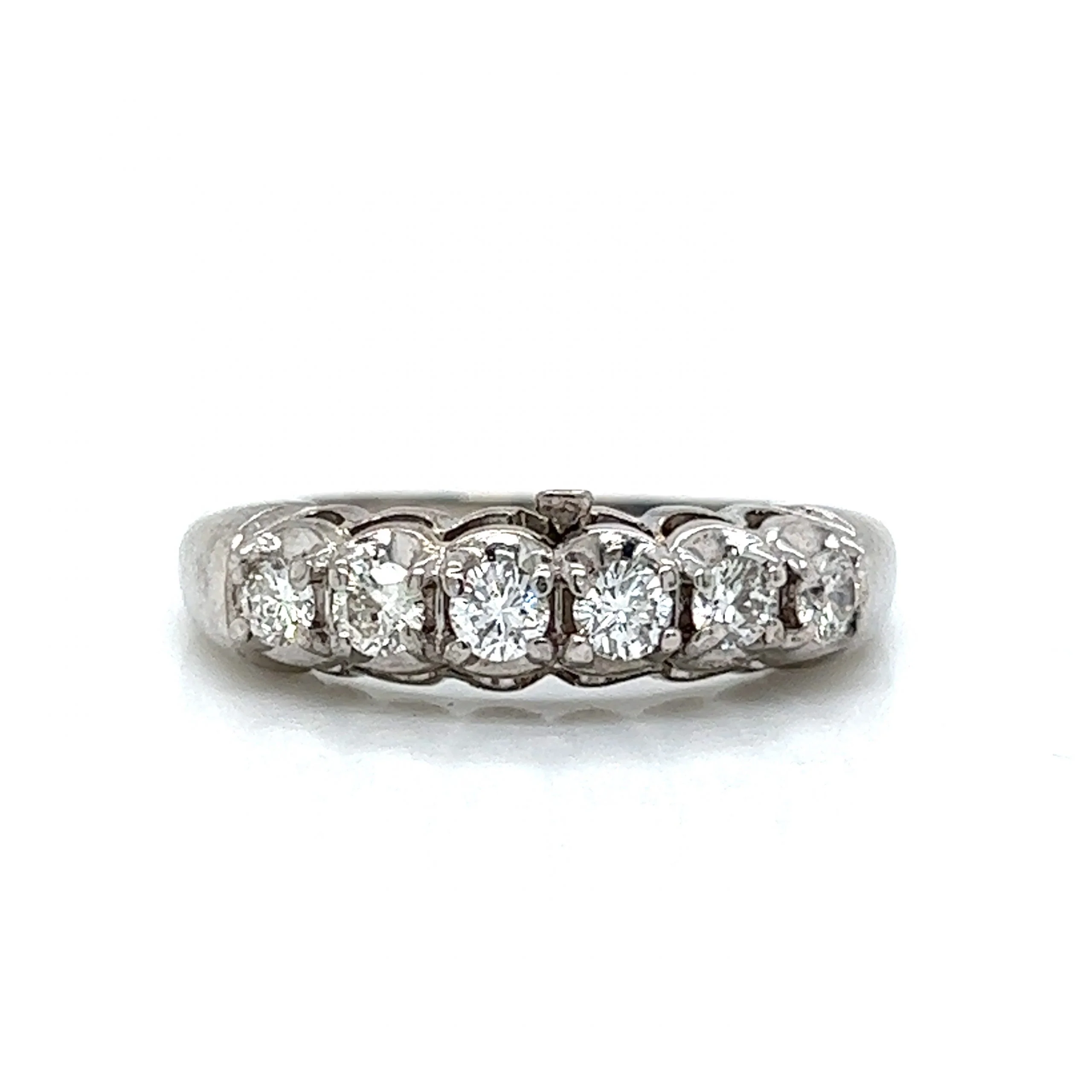 .40 Vintage Diamond Engagement Ring Set in 14k White Gold - Image 7