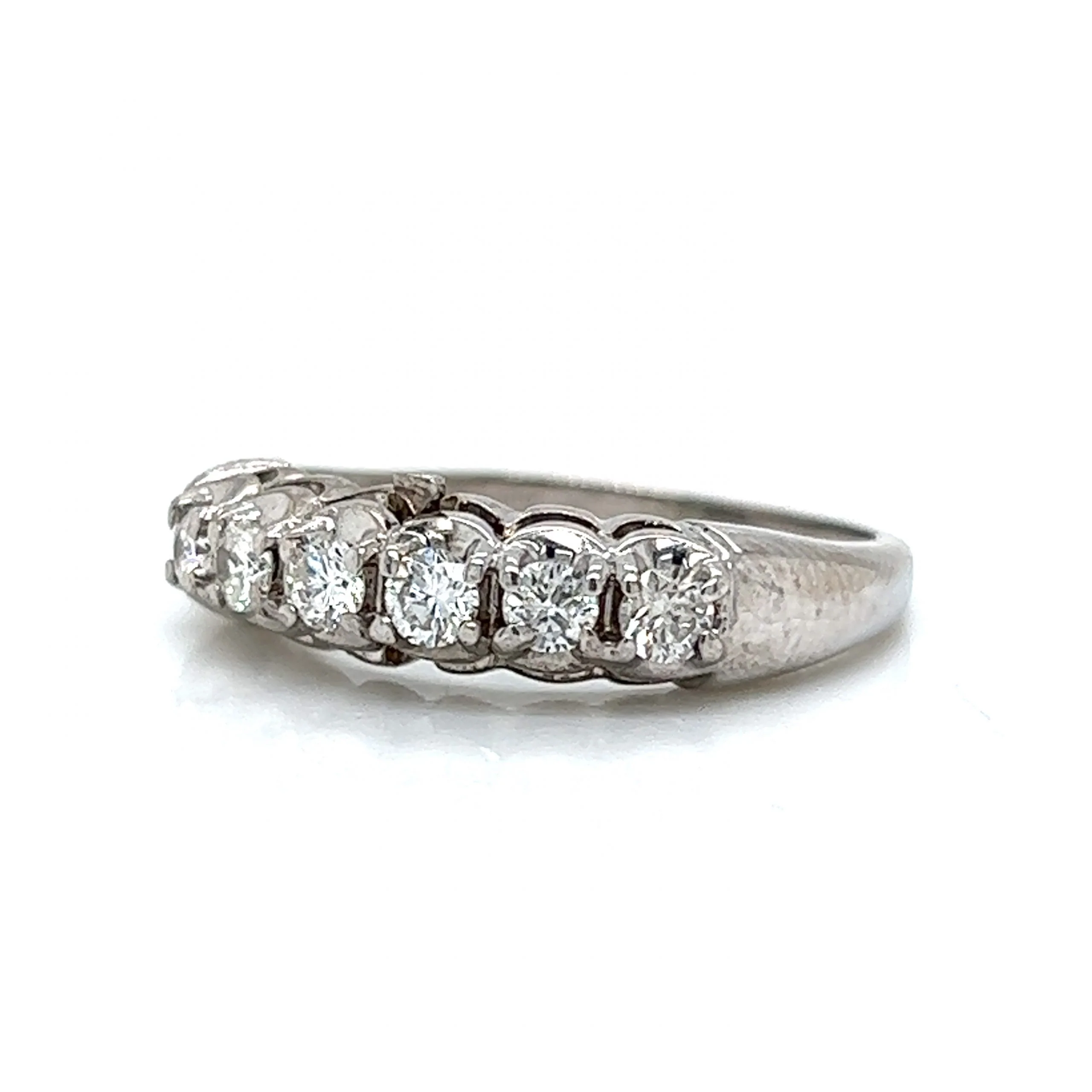 .40 Vintage Diamond Engagement Ring Set in 14k White Gold - Image 8