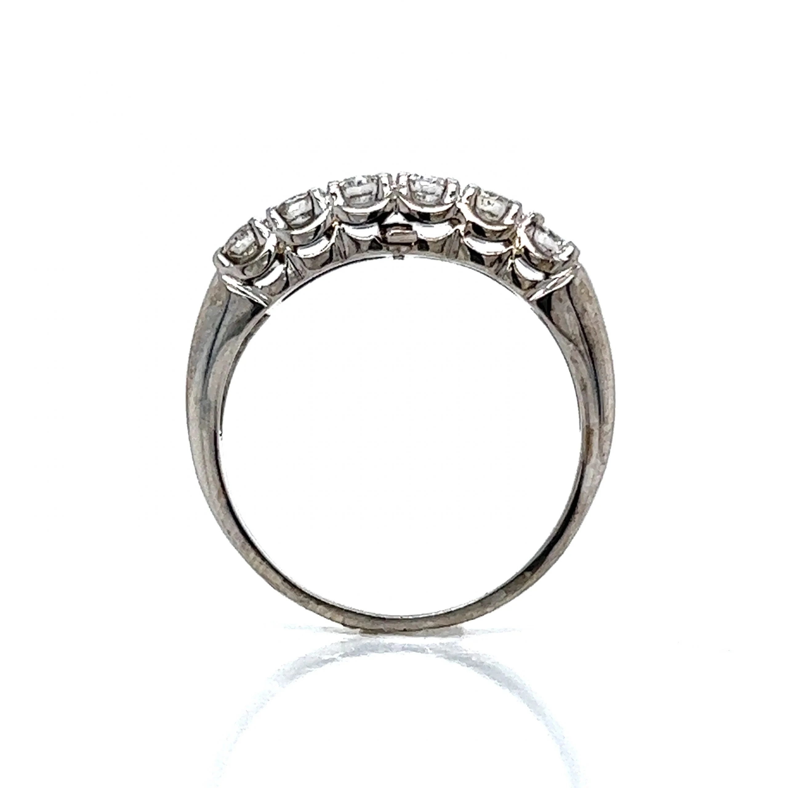 .40 Vintage Diamond Engagement Ring Set in 14k White Gold - Image 9