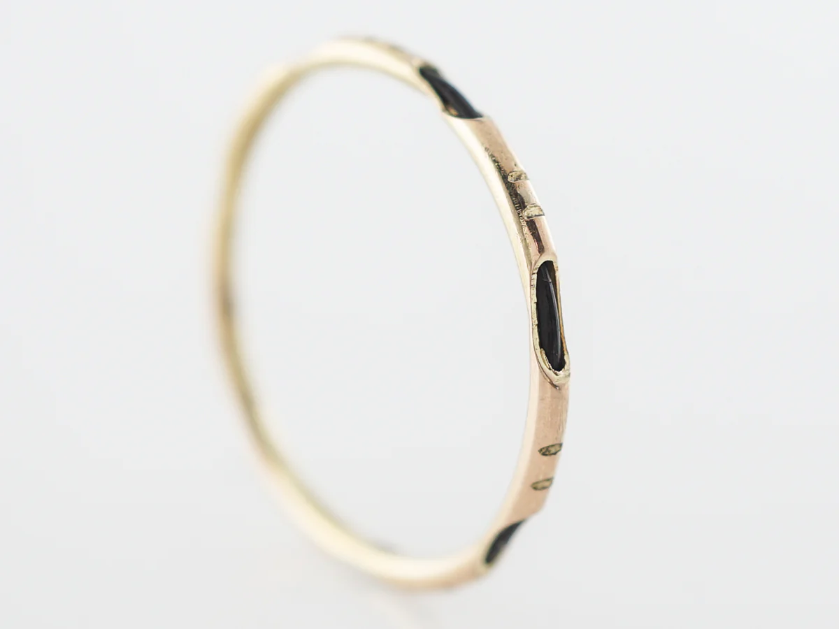 Vintage Elephant Hair Wedding Band in 14k Rare - Image 3