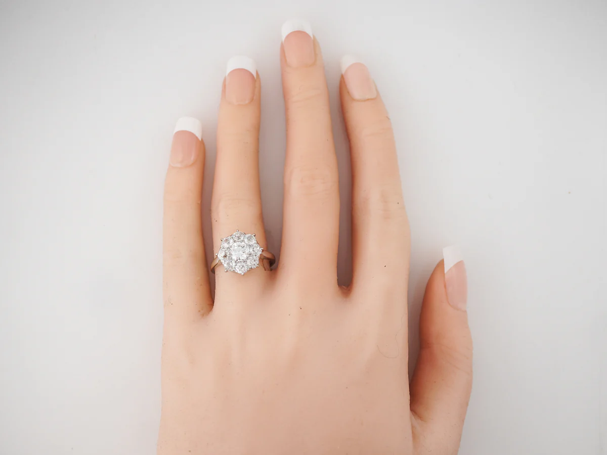 Vintage Engagement Ring Edwardian C.D. Peacock & Co .81 Old European Cut Diamond in Platinum - Image 6