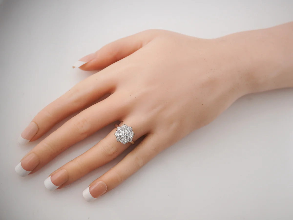 Vintage Engagement Ring Edwardian C.D. Peacock & Co .81 Old European Cut Diamond in Platinum - Image 7