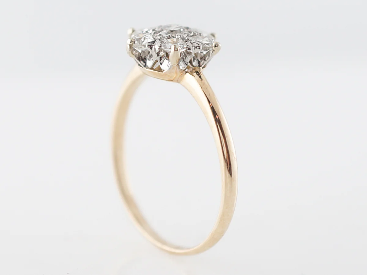 Vintage Engagement Ring Victorian .11 Old European Cut Diamond in 14k Yellow Gold - Image 5