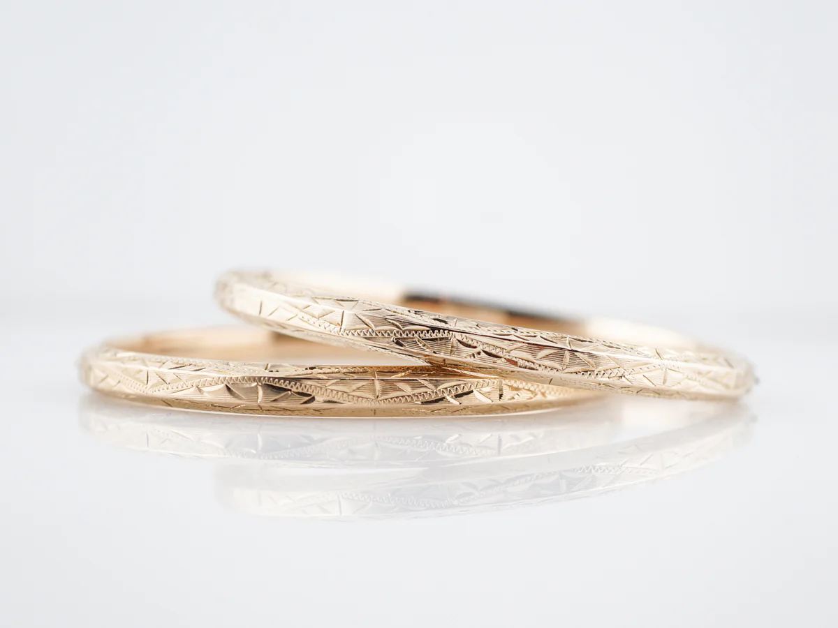 Vintage Bracelets Mid Century in 14k Yellow Gold