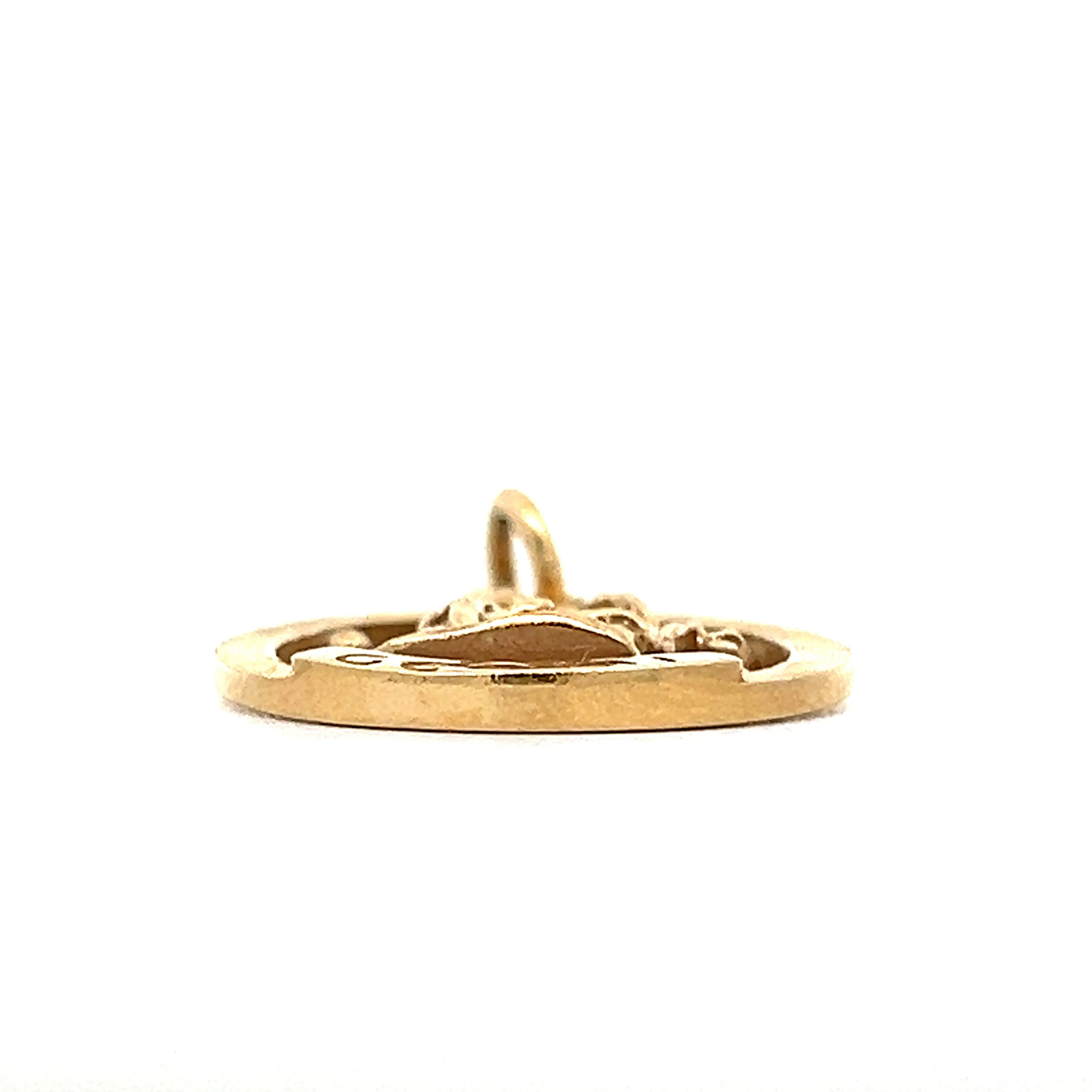 Vintage Gemini Astrology Necklace Pendant in 14k Yellow Gold - Image 2