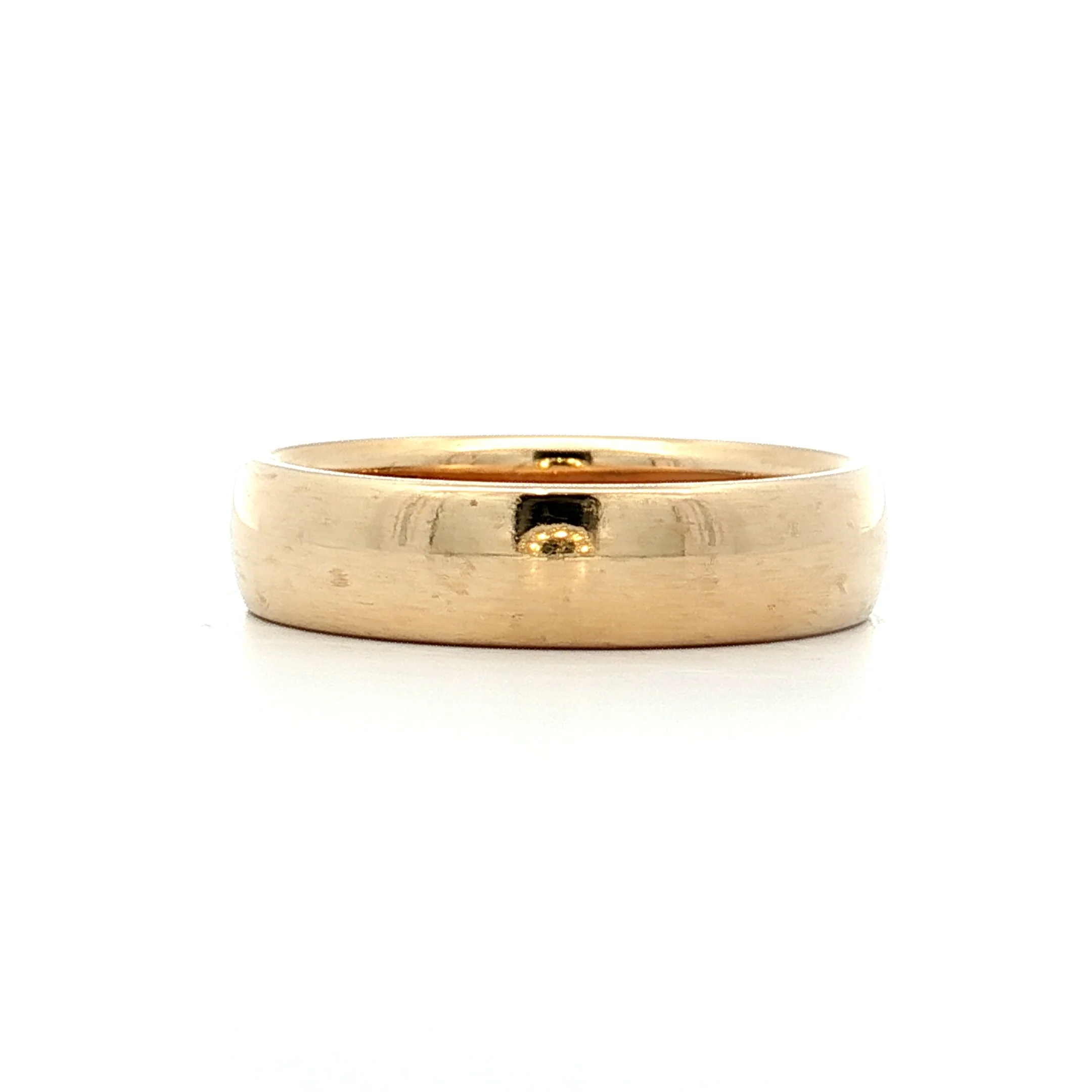 Vintage Jabel 5mm Wedding Band in 14k Yellow Gold - Image 3