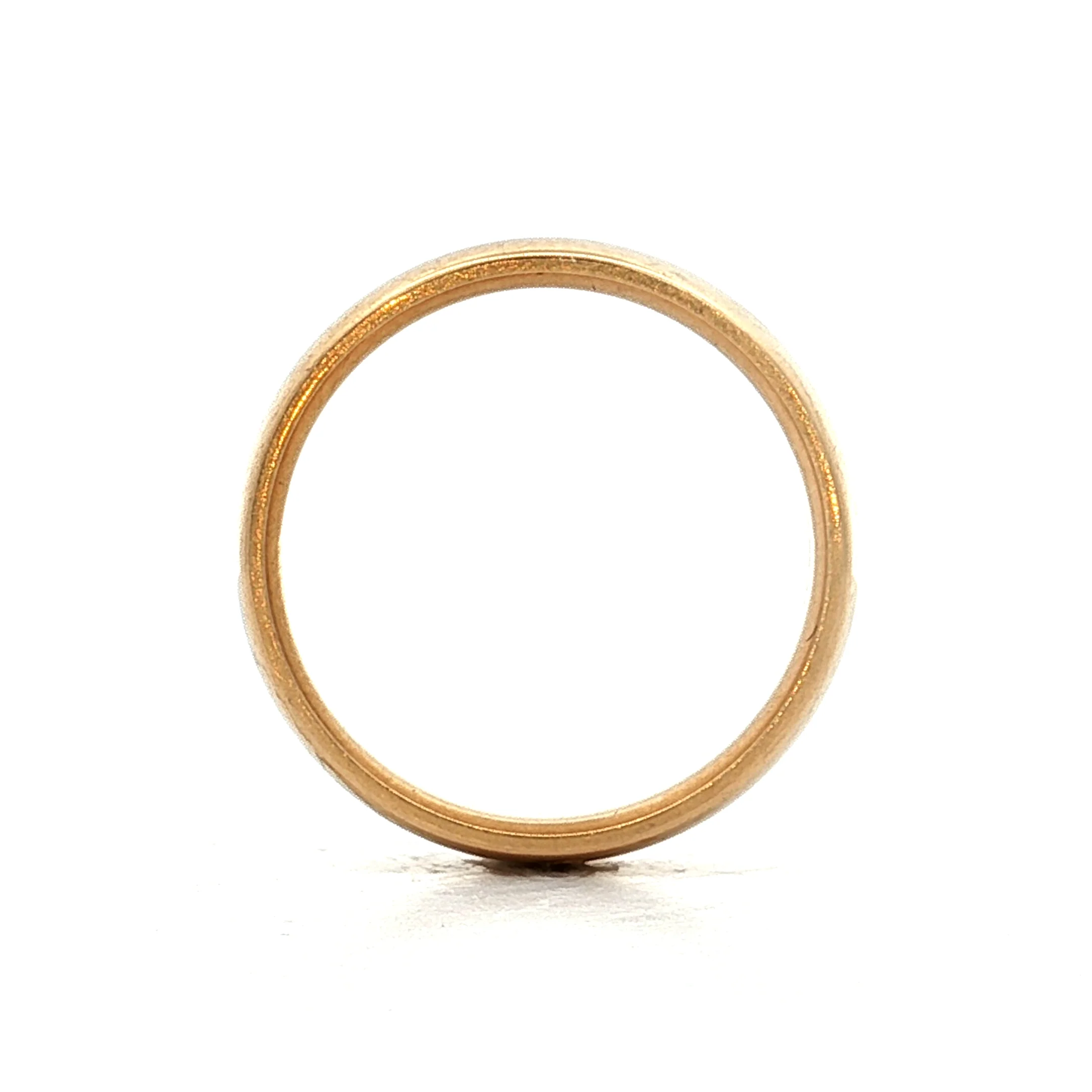 Vintage Jabel 5mm Wedding Band in 14k Yellow Gold - Image 4