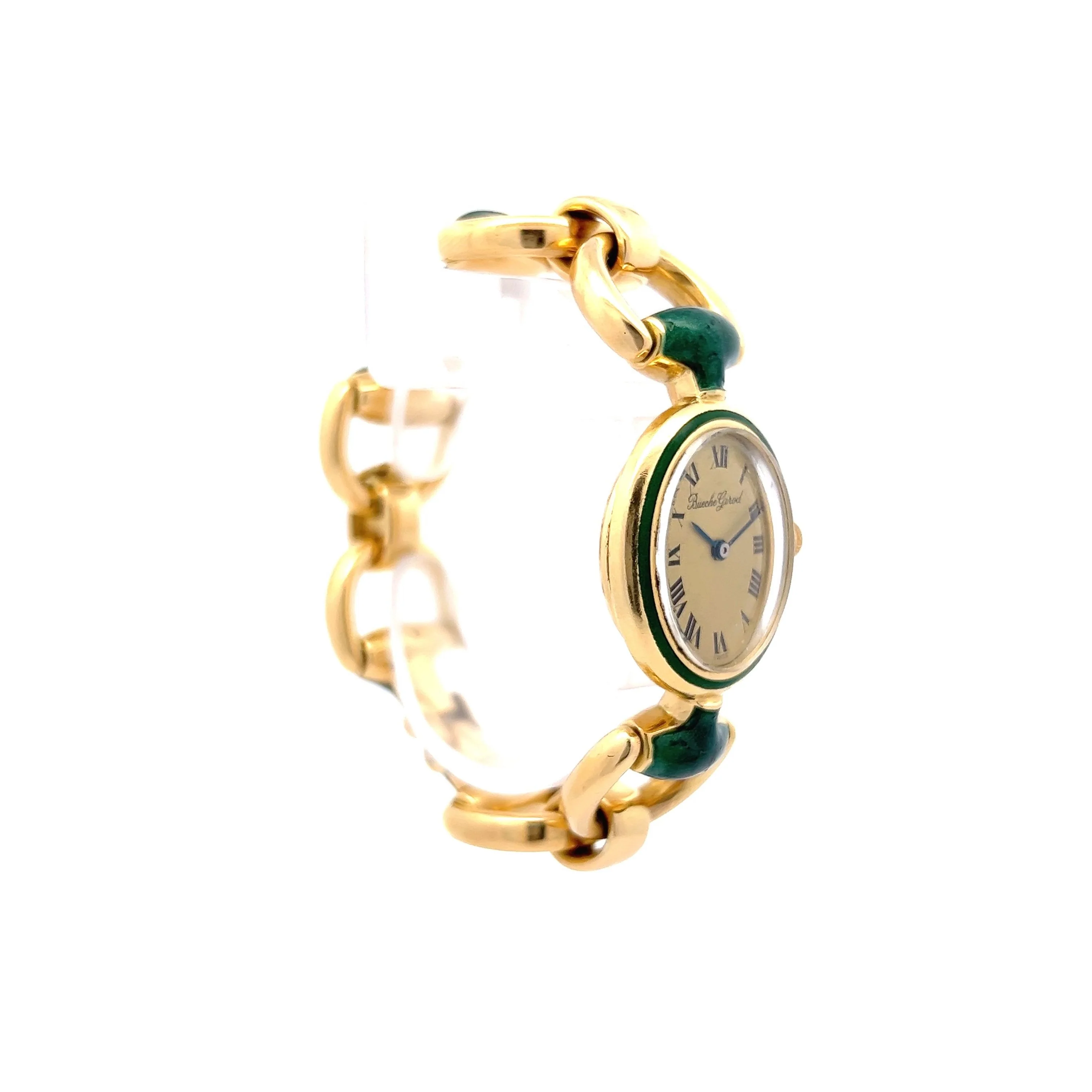 Vintage Ladies Bueche Girod Watch in 18k Yellow Gold - Image 3