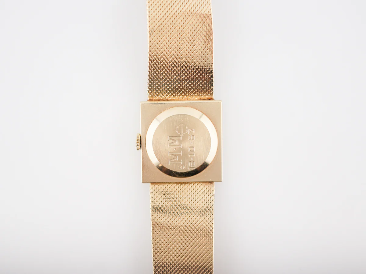 Vintage Ladies Watch 1970s Baume & Mercier in 14k Yellow Gold - Image 2