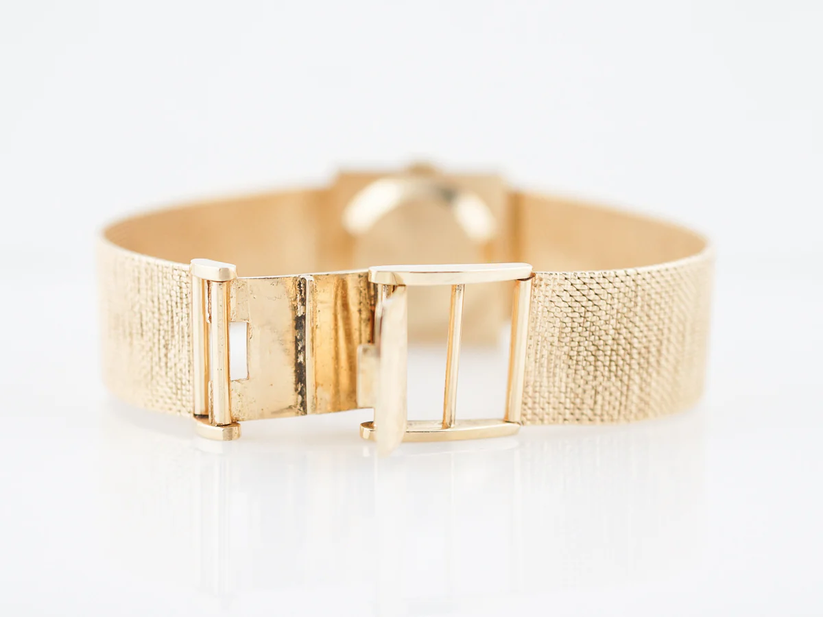 Vintage Ladies Watch 1970s Baume & Mercier in 14k Yellow Gold - Image 5